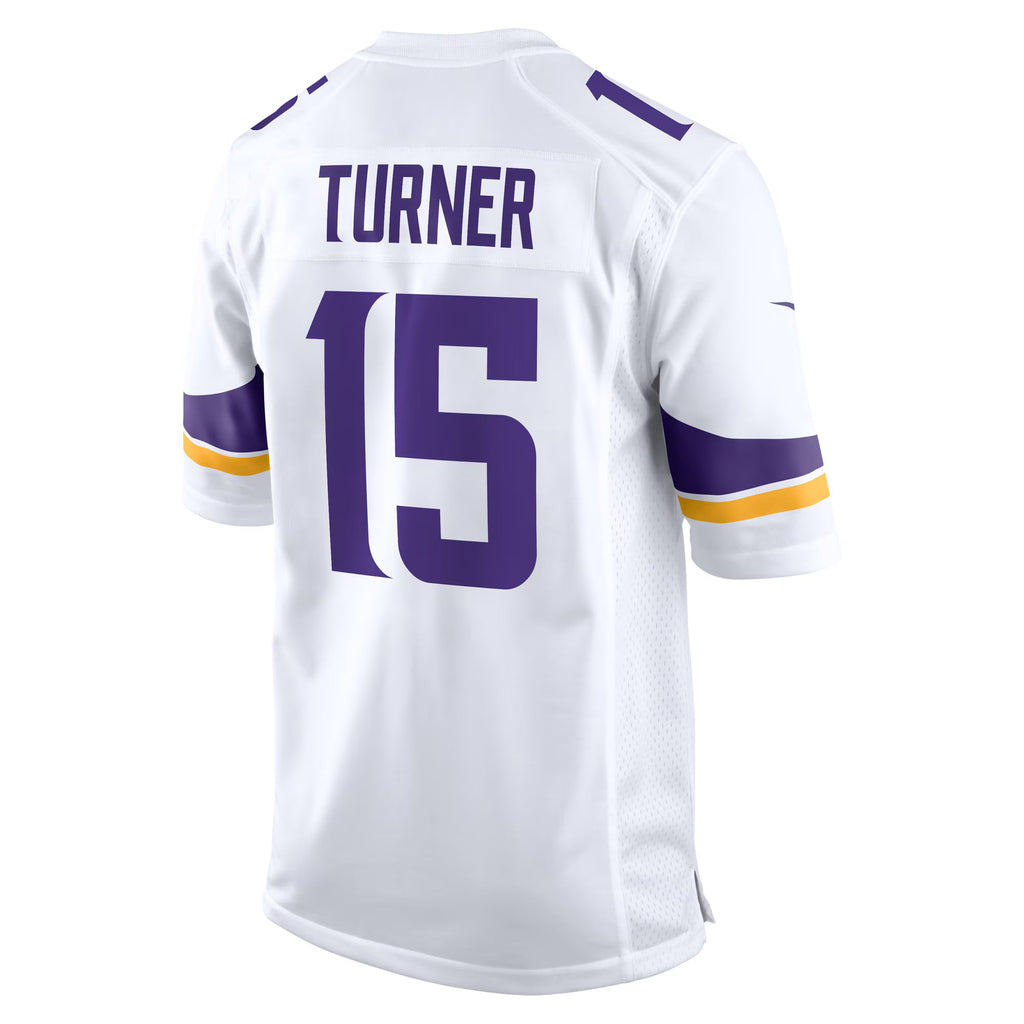 Minnesota Vikings Dallas Turner White Game Jersey