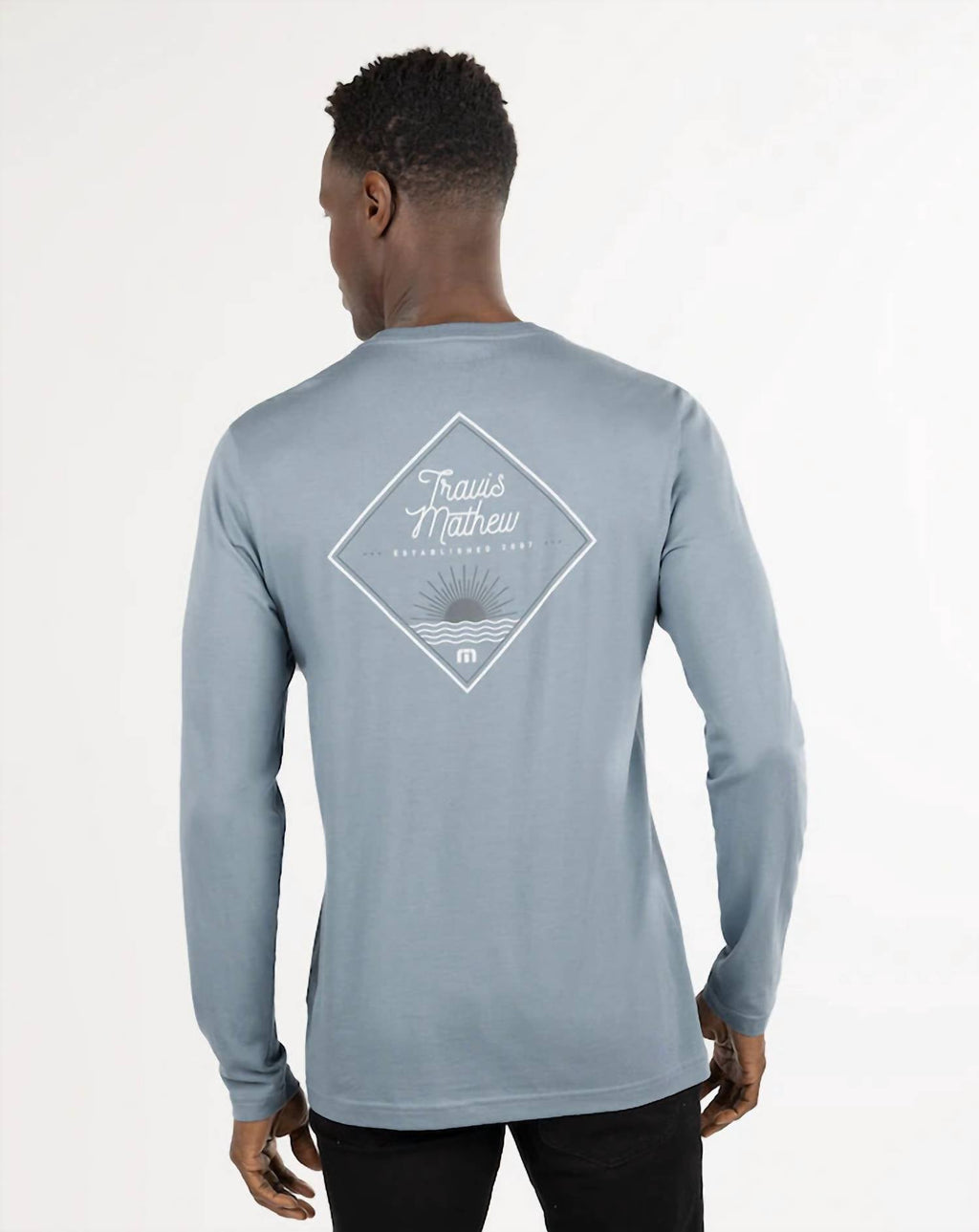 Crosstrail Long Sleeve Tee In Faded Denim