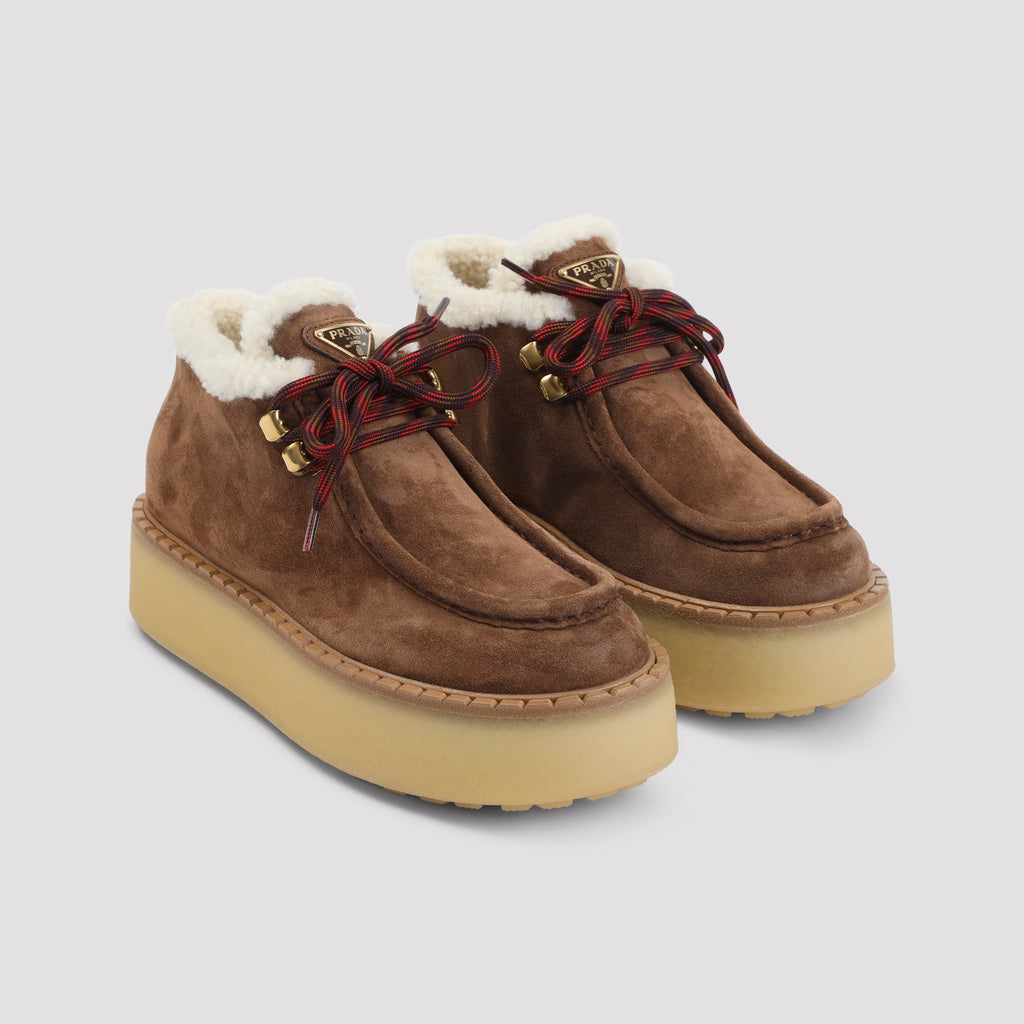Prada Lace-Up Ankle Boots Women