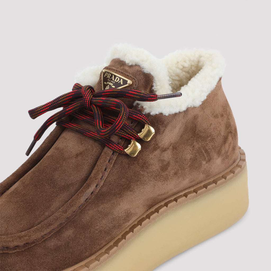 Prada Lace-Up Ankle Boots Women
