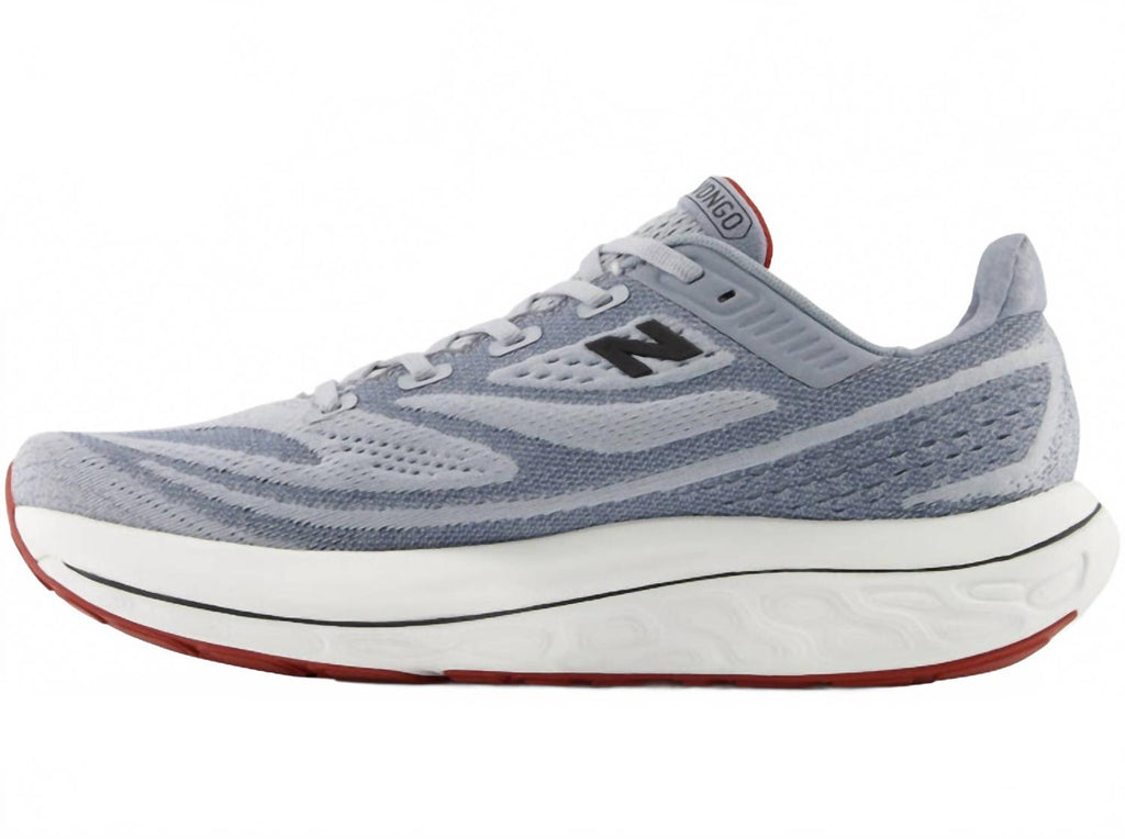 Men's Fresh Foam X Vongo V6 Running Shoes In Aluminum Grey Brick Red