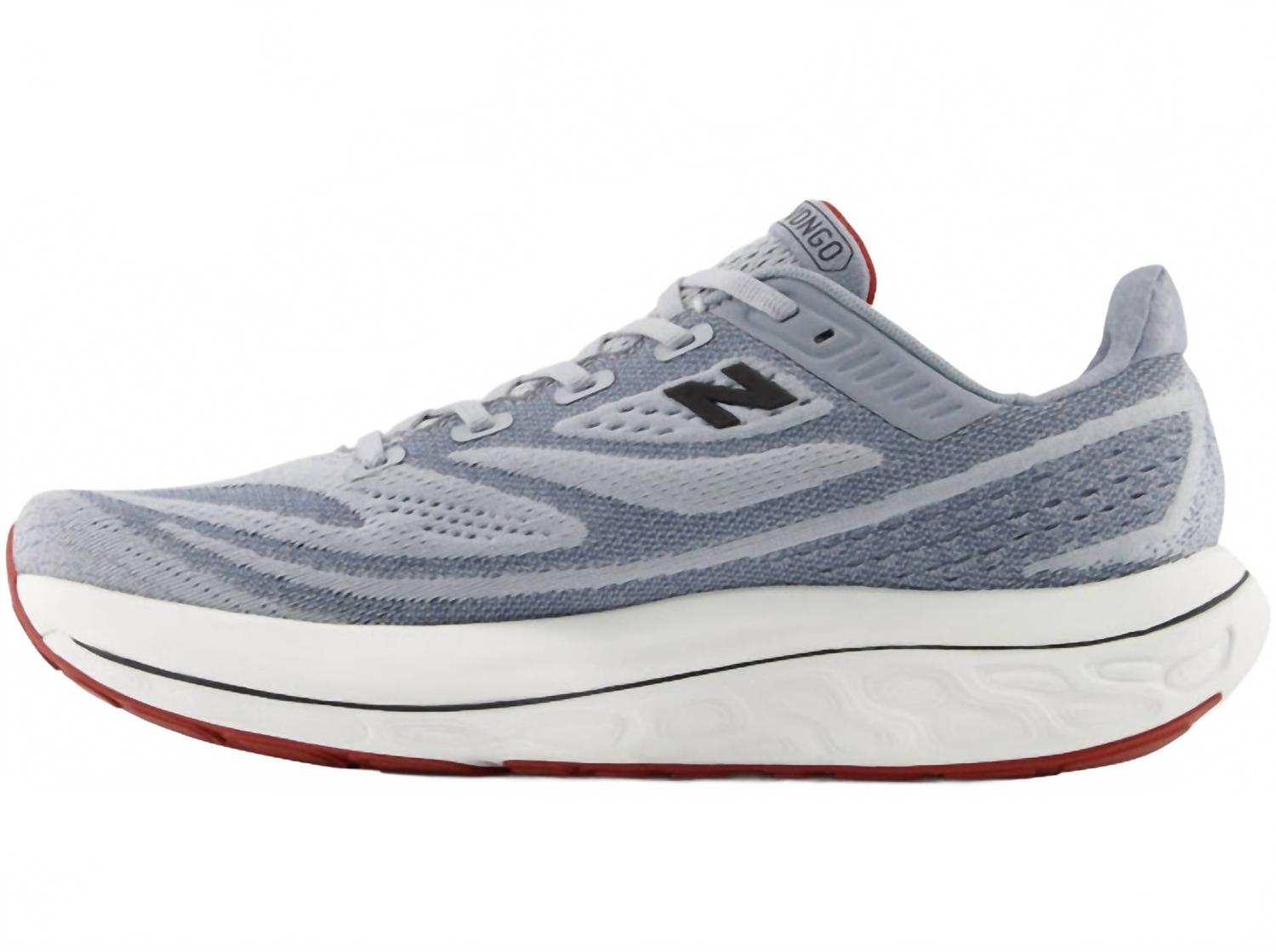 Men's Fresh Foam X Vongo V6 Running Shoes In Aluminum Grey Brick Red