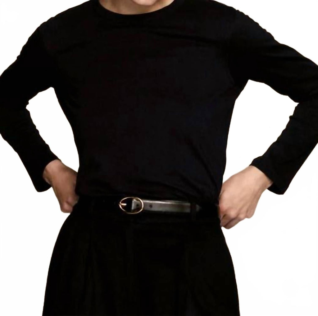 Long Sleeve Perfect Tee In Black