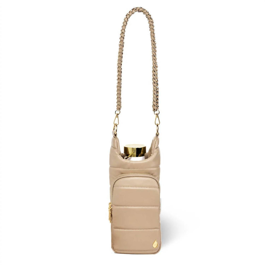 Women's Vegan Leather Hydrobag With Strap Bundle In Beige Melange