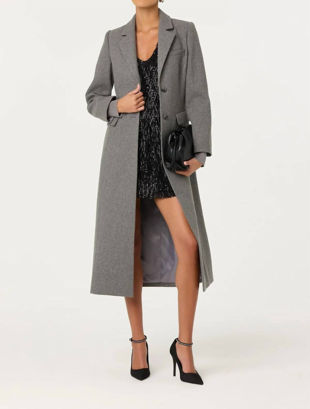 Emani Sequin Mini Dress In Black