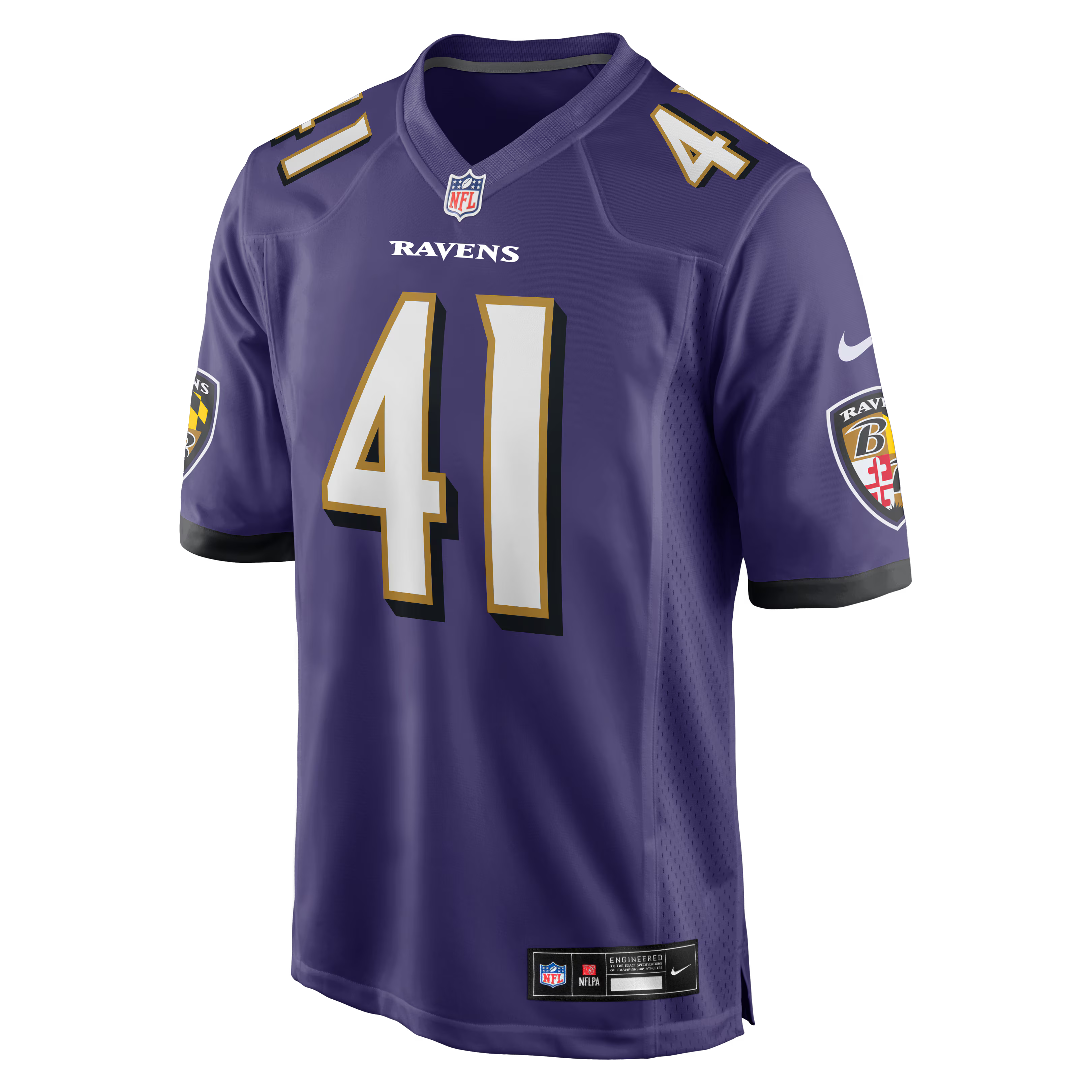 Baltimore Ravens Dre'Mont Jones Purple Team Game Jersey