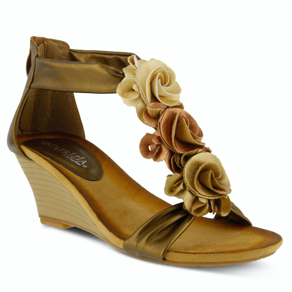 Women's Harlequin Wedge Sandal In Gold Multi