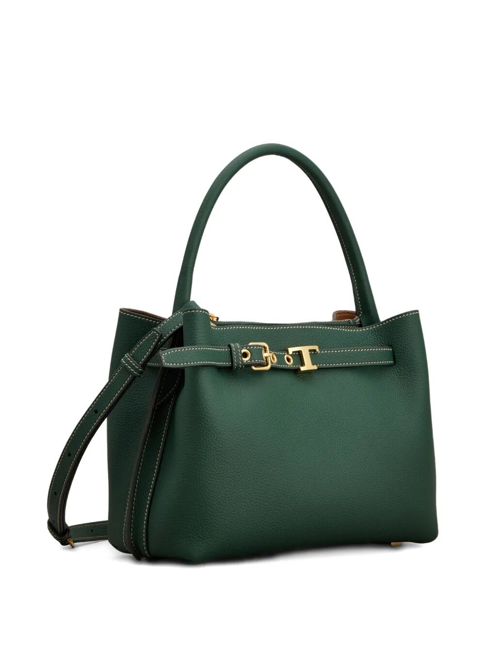 Tod's Women Leather Mini Handbag With T-Timeless Accessory And Detachable Strap