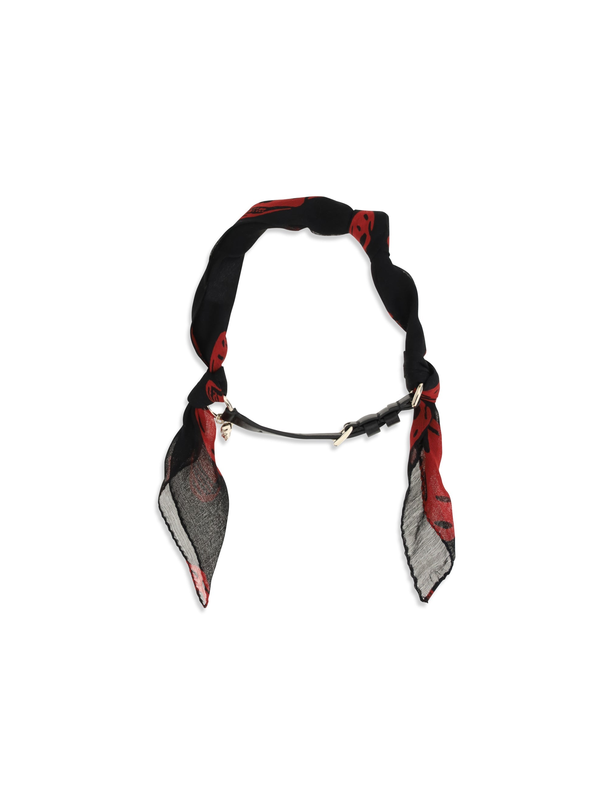 Alexander Mcqueen Women Double-Wrap Skull Scarf Bracelet
