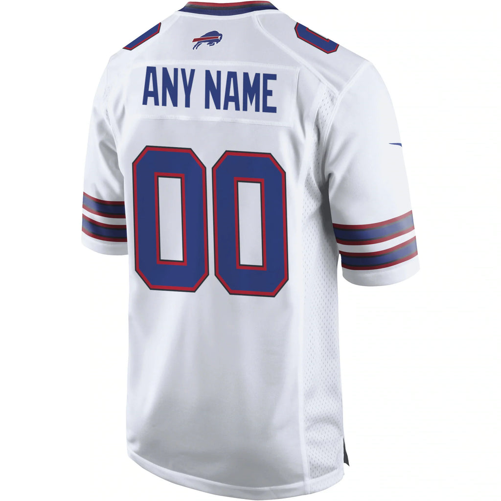 Buffalo Bills White Custom Game Jersey