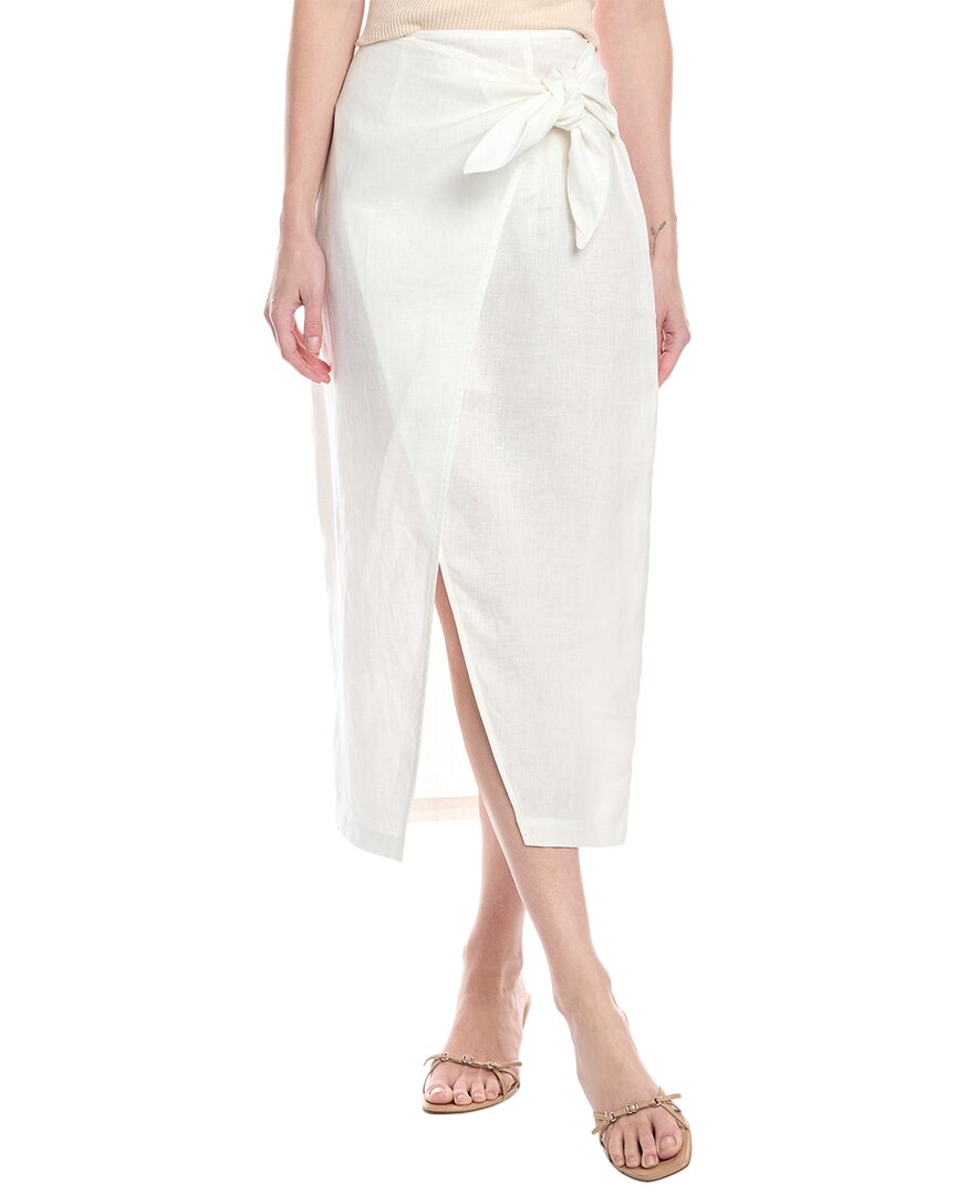 Enza Costa Linen Wrap Skirt