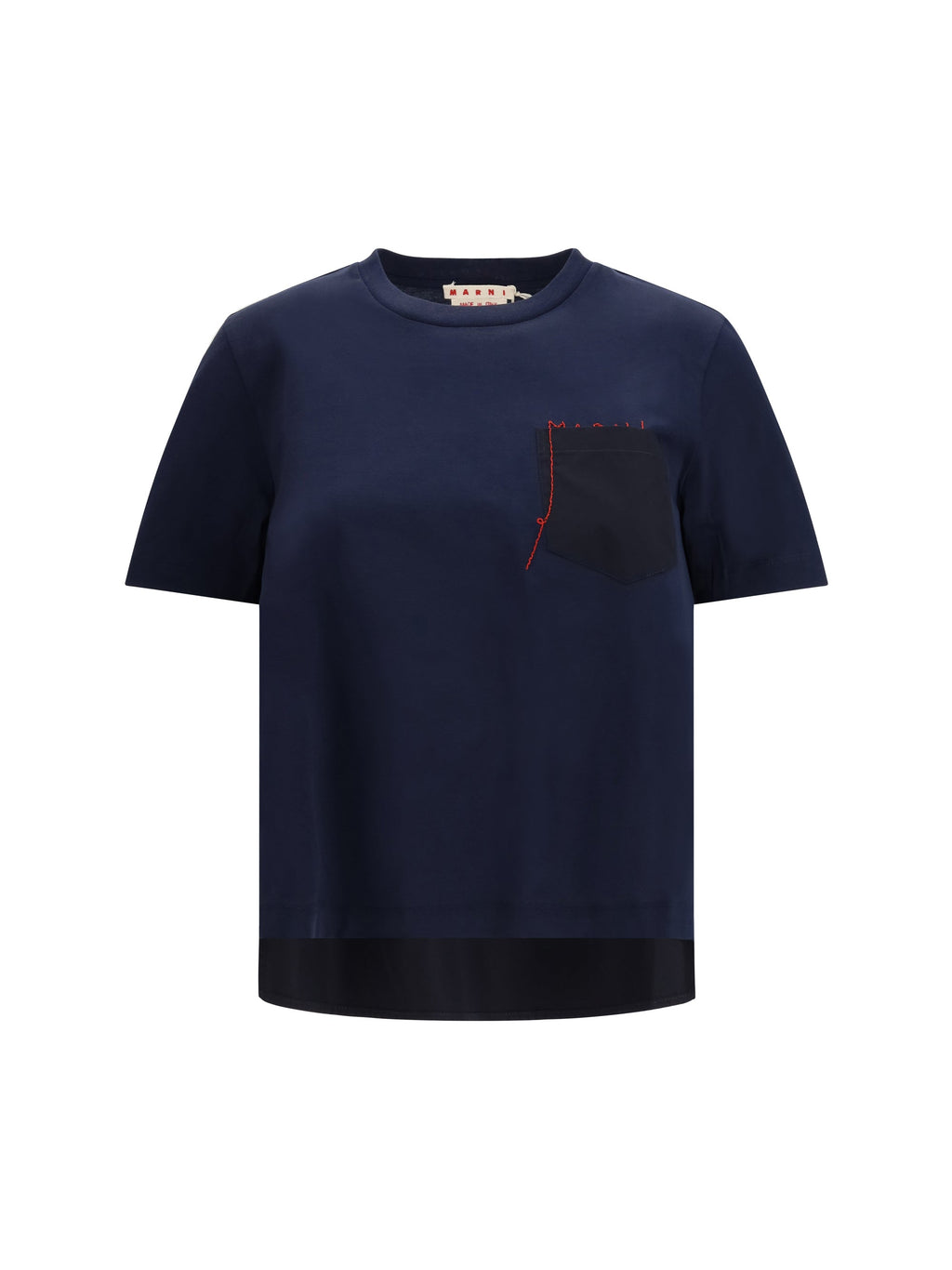 Marni Women Embroidered Logo T-Shirt