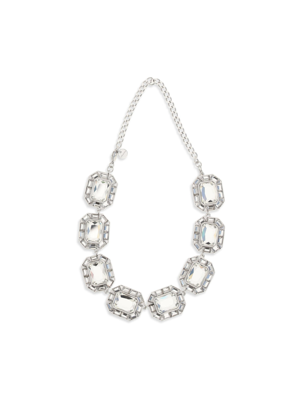 Self-Portrait Women Silver Crystal Necklace