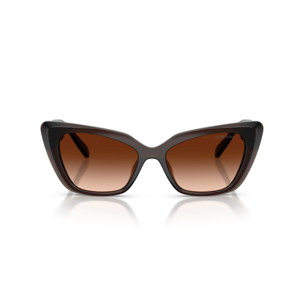 0Sk6047 Bold Cat-Eye Sunglasses with Gradient Lenses