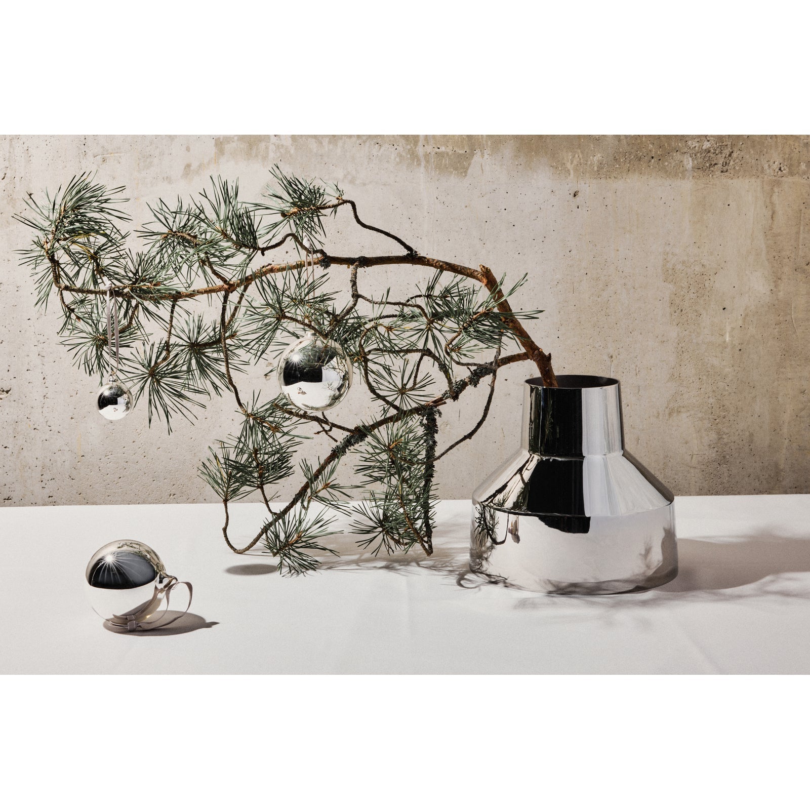 Iittala glass ball 40mm silver 5set