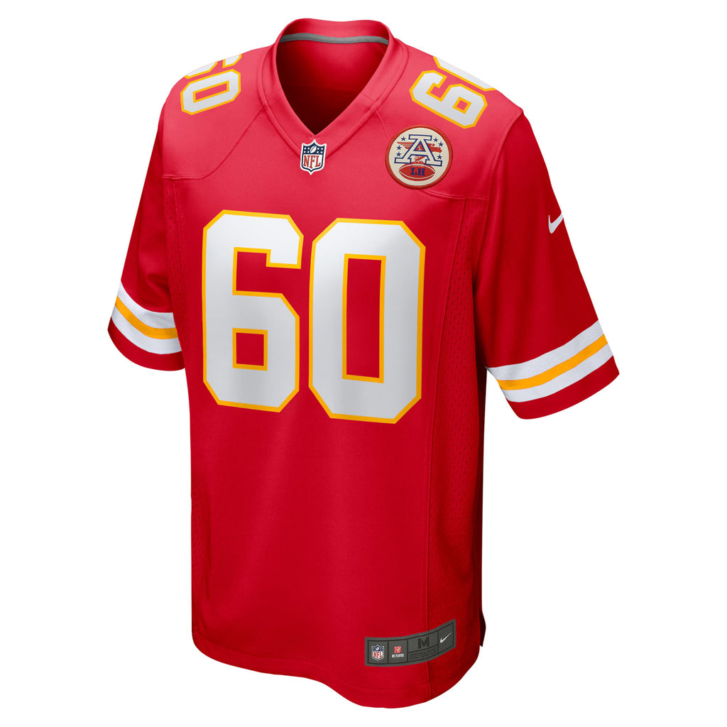 Kansas City Chiefs Hunter Nourzad Red Game Jersey