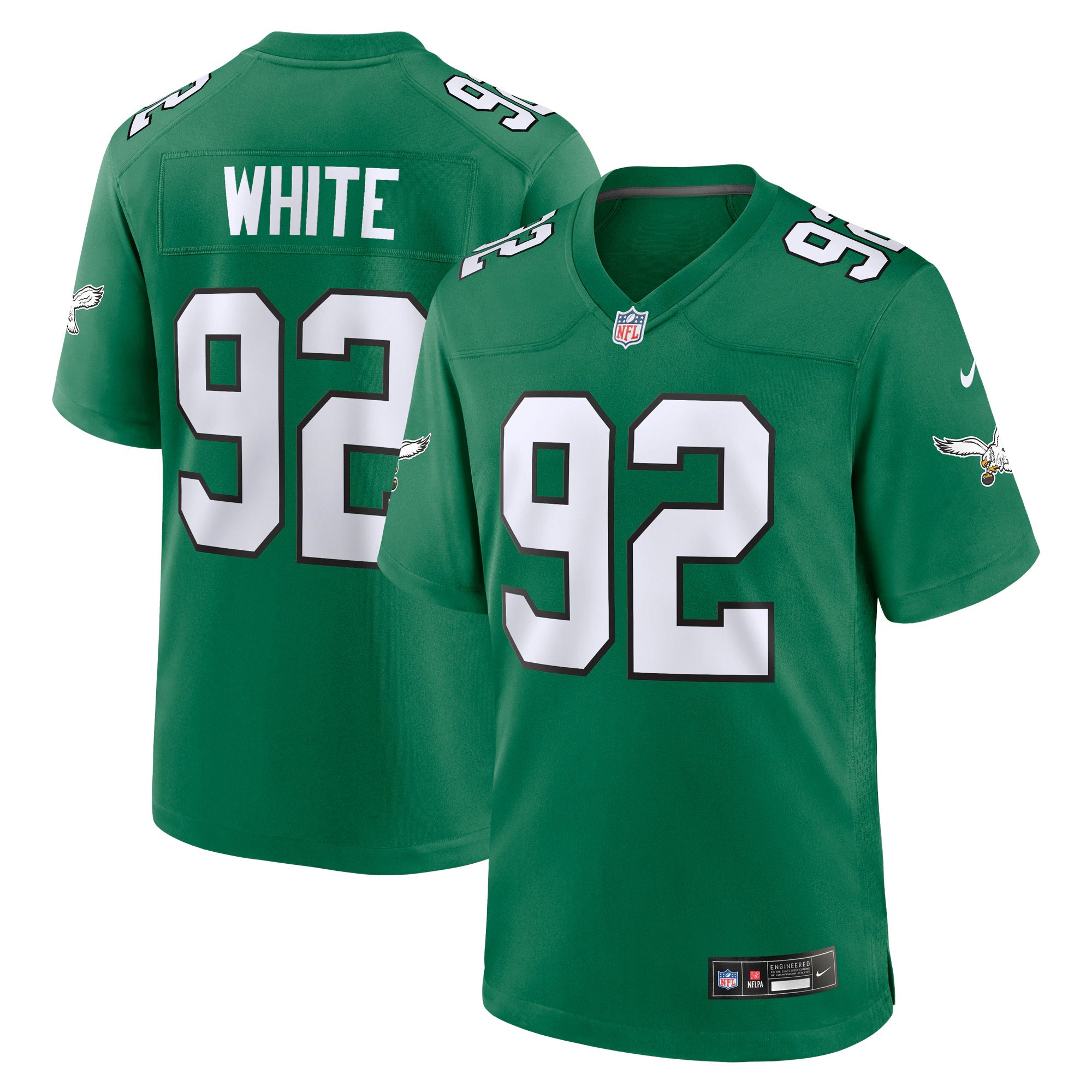 Philadelphia Eagles Reggie White Kelly Green Retired Player Alternate Game Jersey