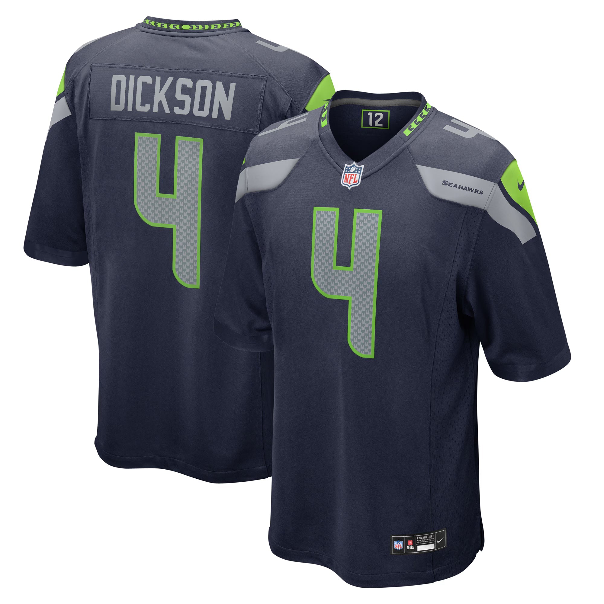 Seattle Seahawks Michael Dickson College Navy Game Jersey