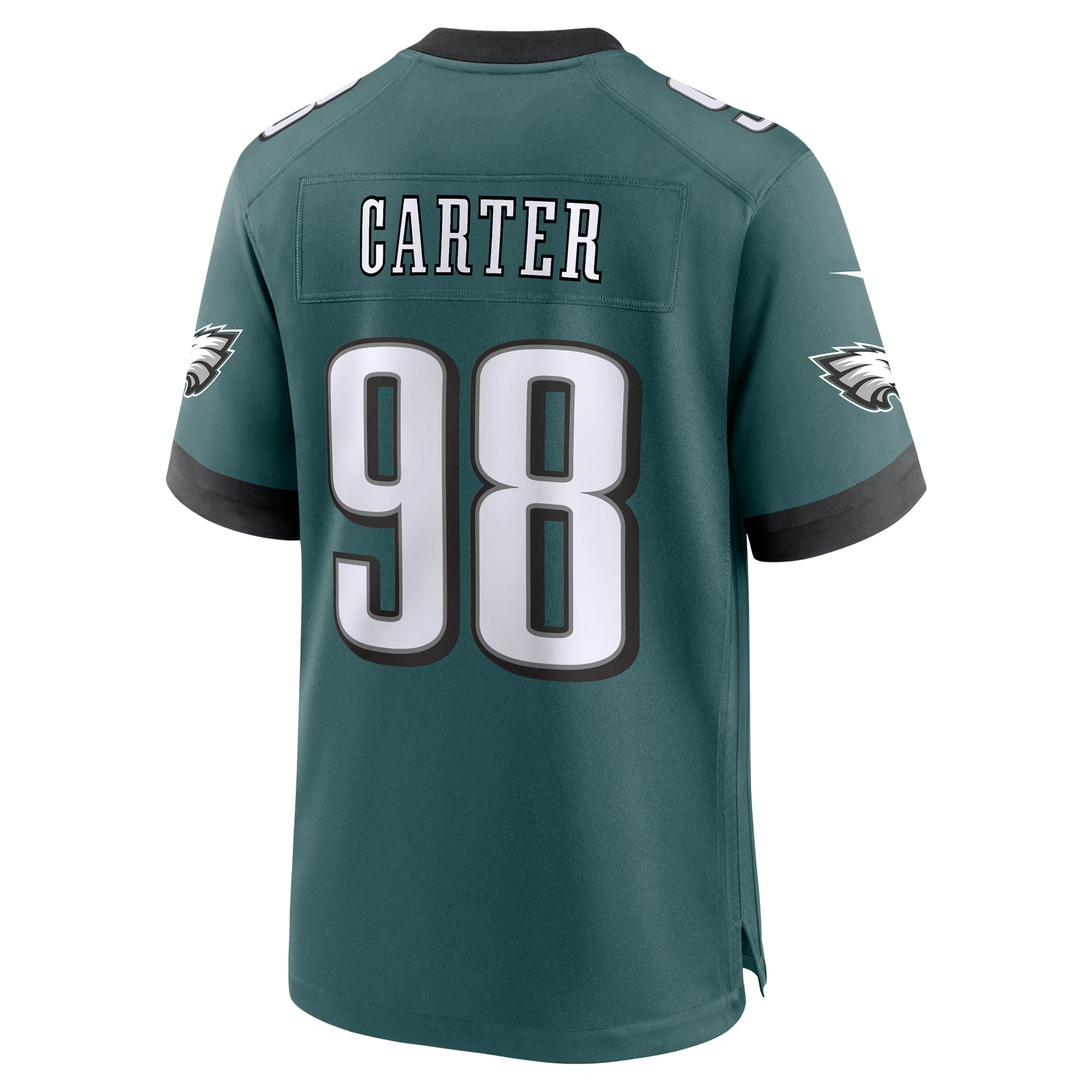 Philadelphia Eagles Jalen Carter Midnight Green Team Game Jersey