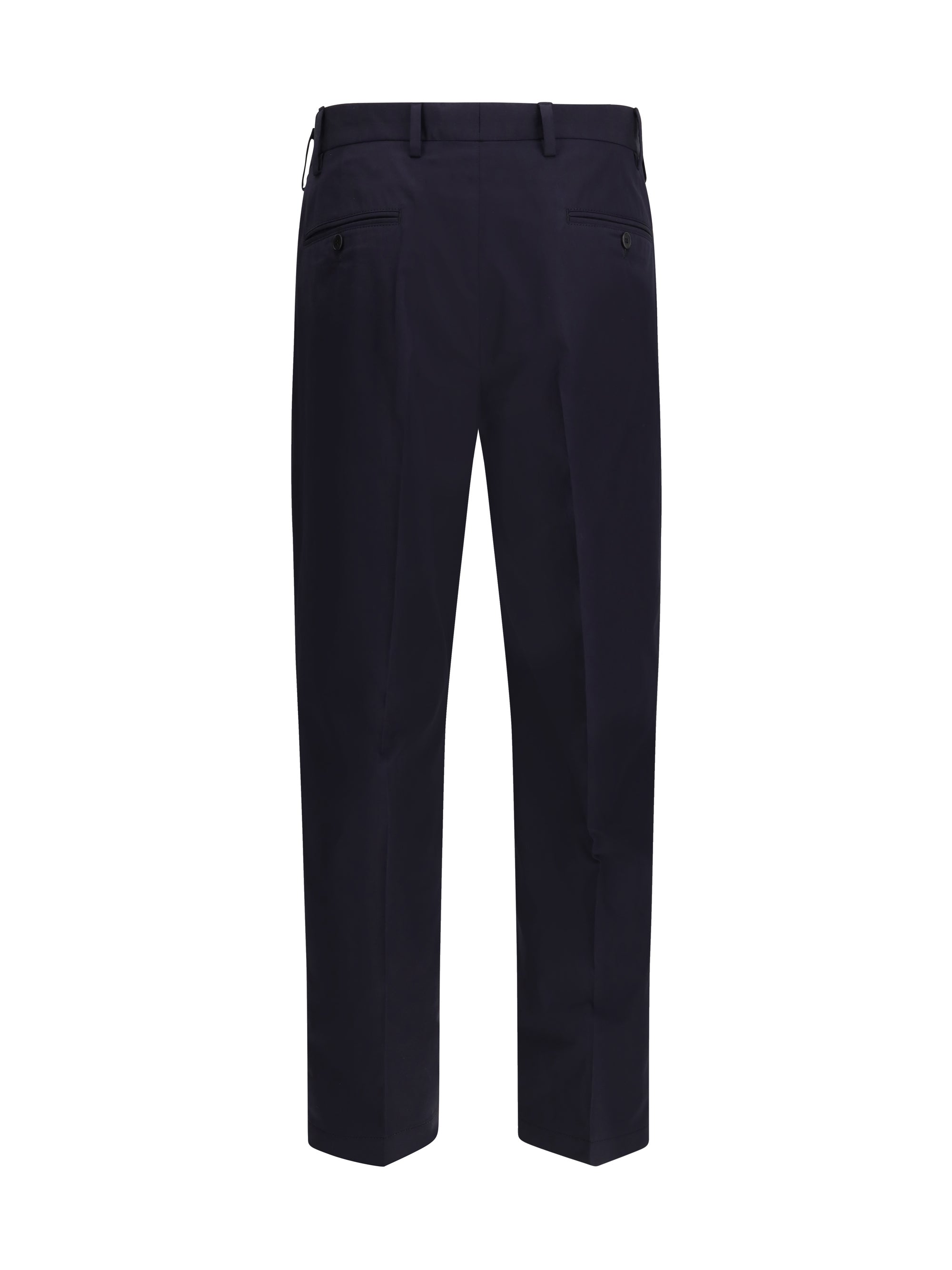Prada Men Tailored Cotton Poplin Pants