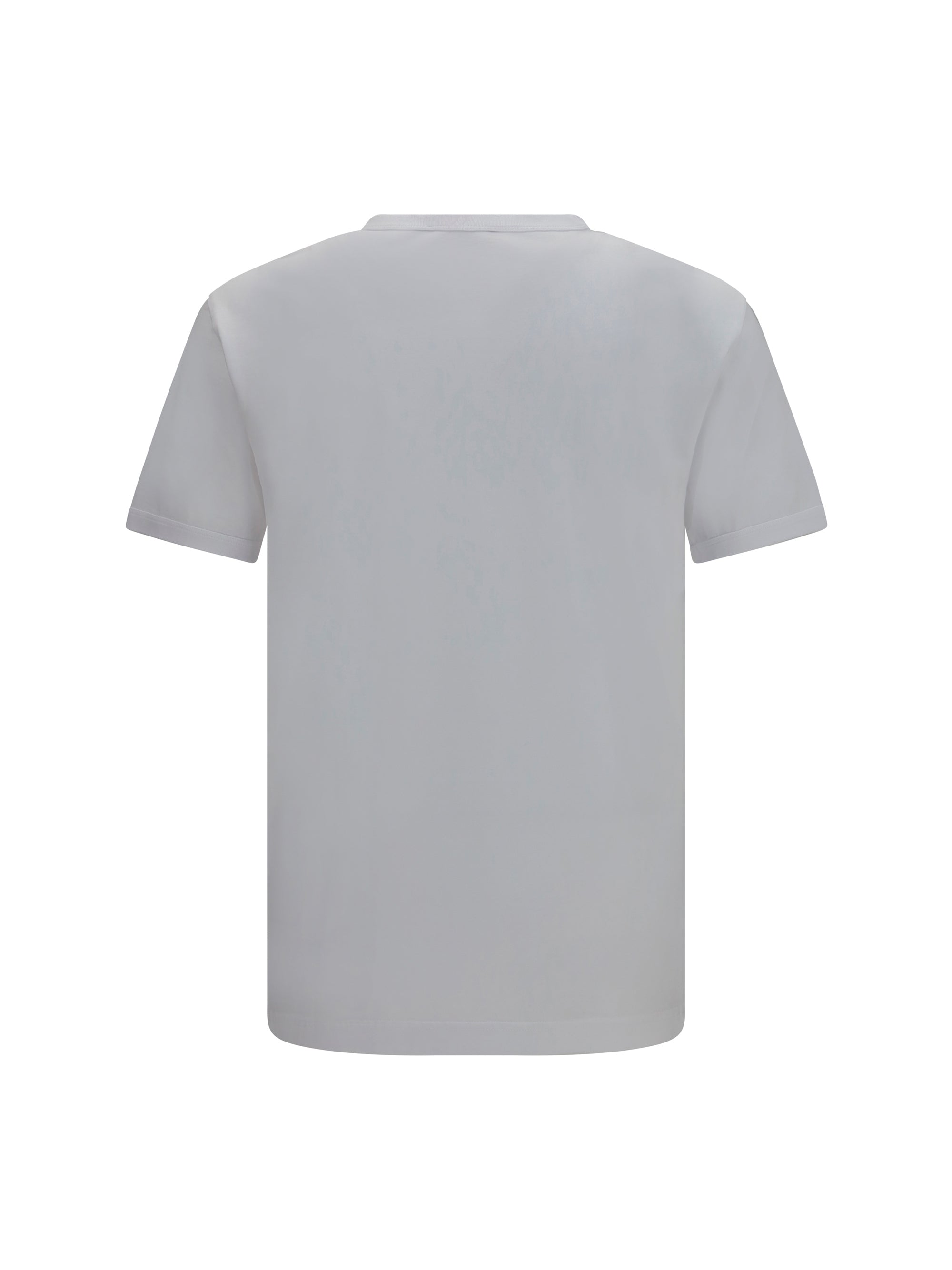 Dolce & Gabbana Men Cotton T-Shirt With Logo Plaque