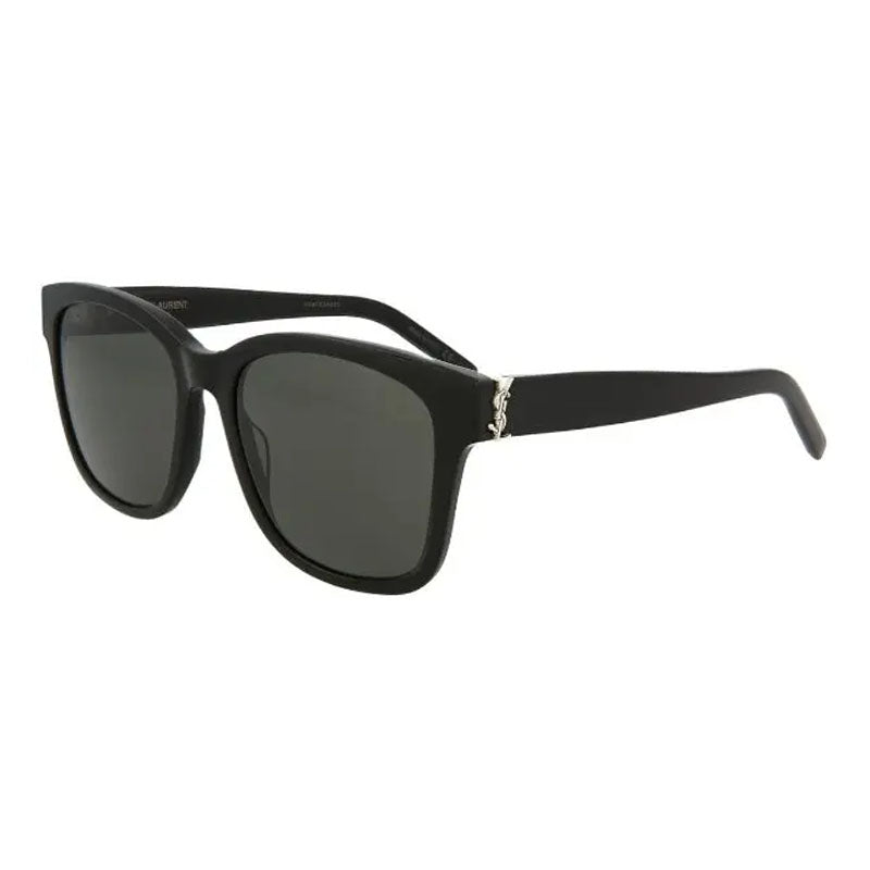 Saint Laurent Sunglasses Cat Eye Full Rim, Shiny Black Frame And Grey Lens Slm68001