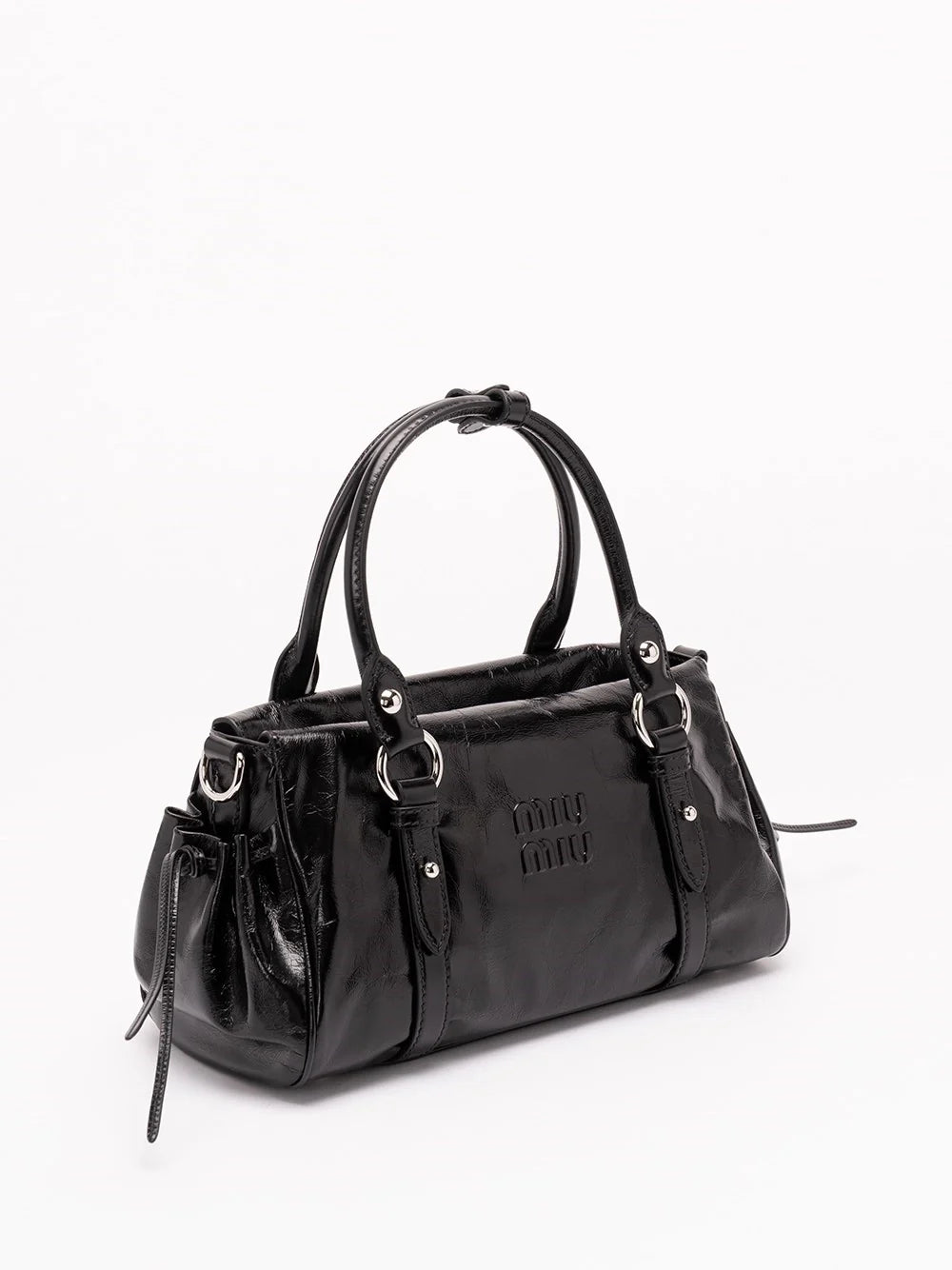 Miu Miu Women Shiny Leather Handbag