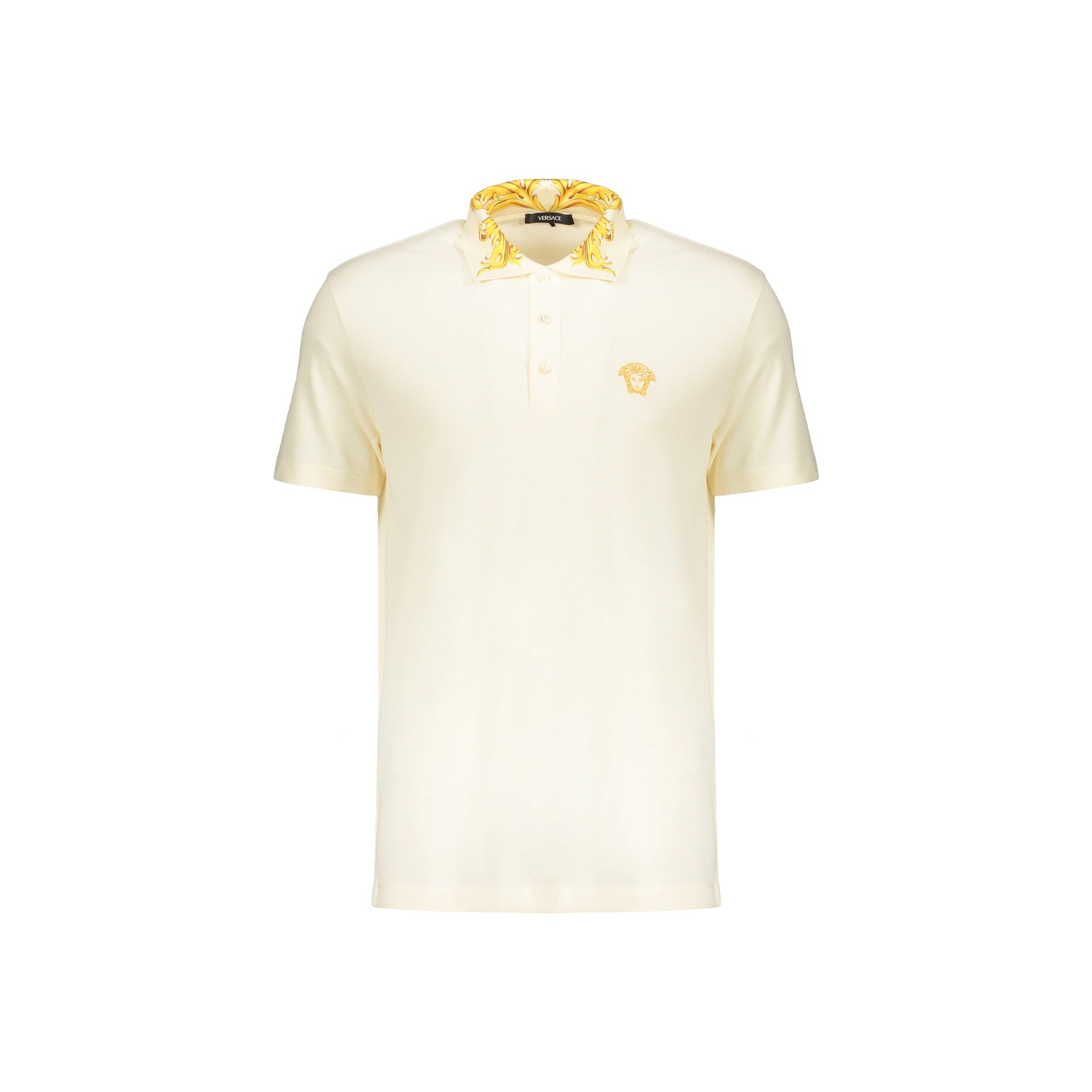 Versace Contrast Collar Polo Men
