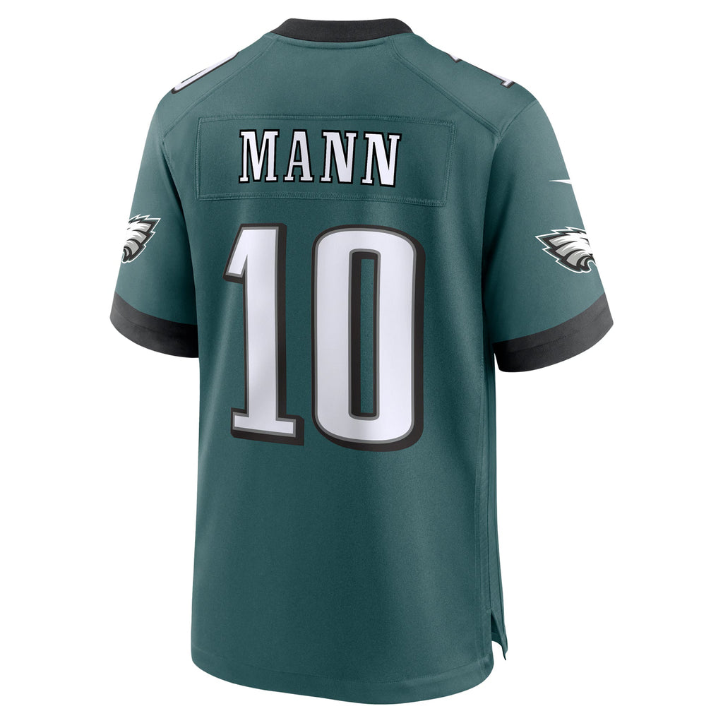 Philadelphia Eagles Braden Mann Midnight Green Team Game Jersey