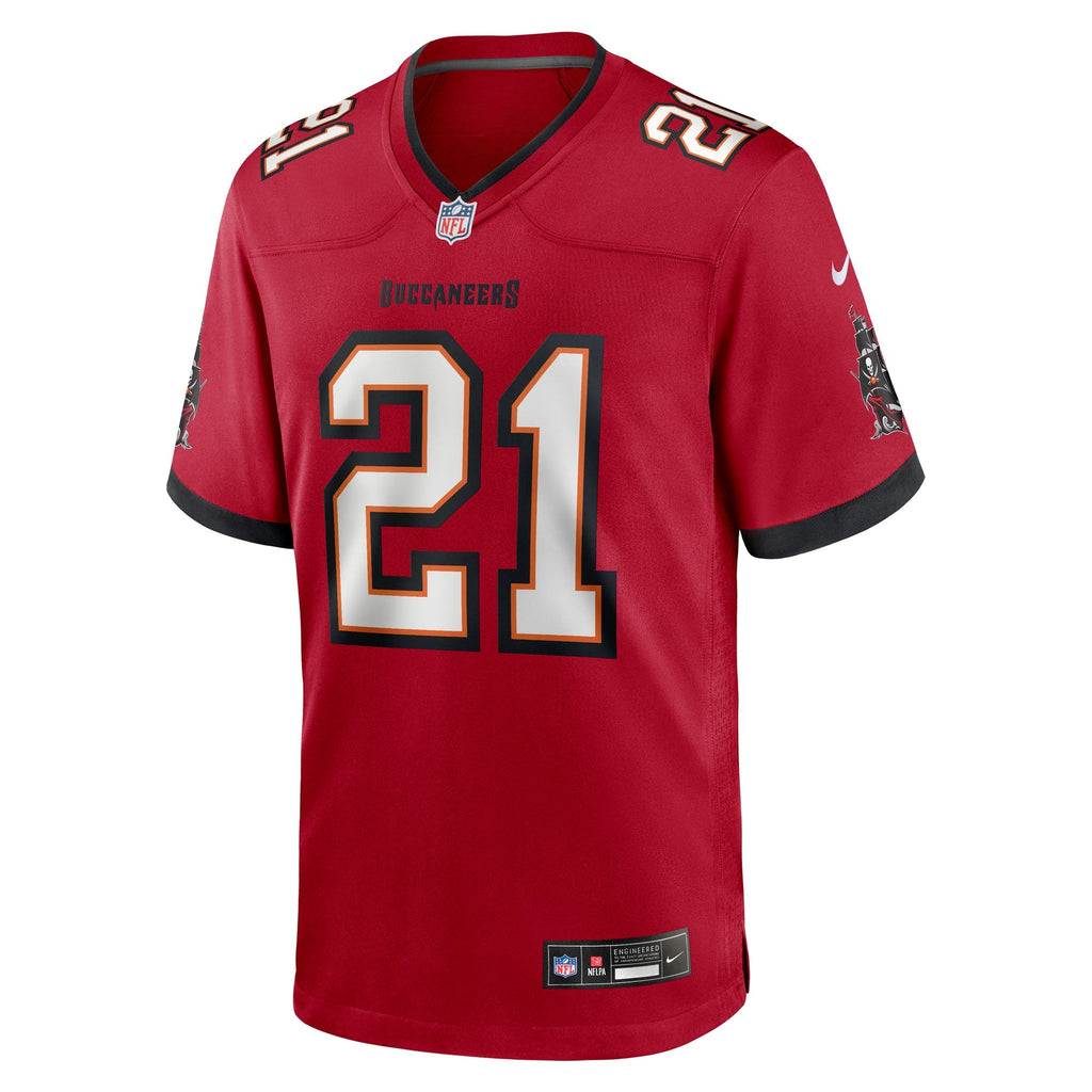 Tampa Bay Buccaneers Benjamin Morrison Red Team Game Jersey