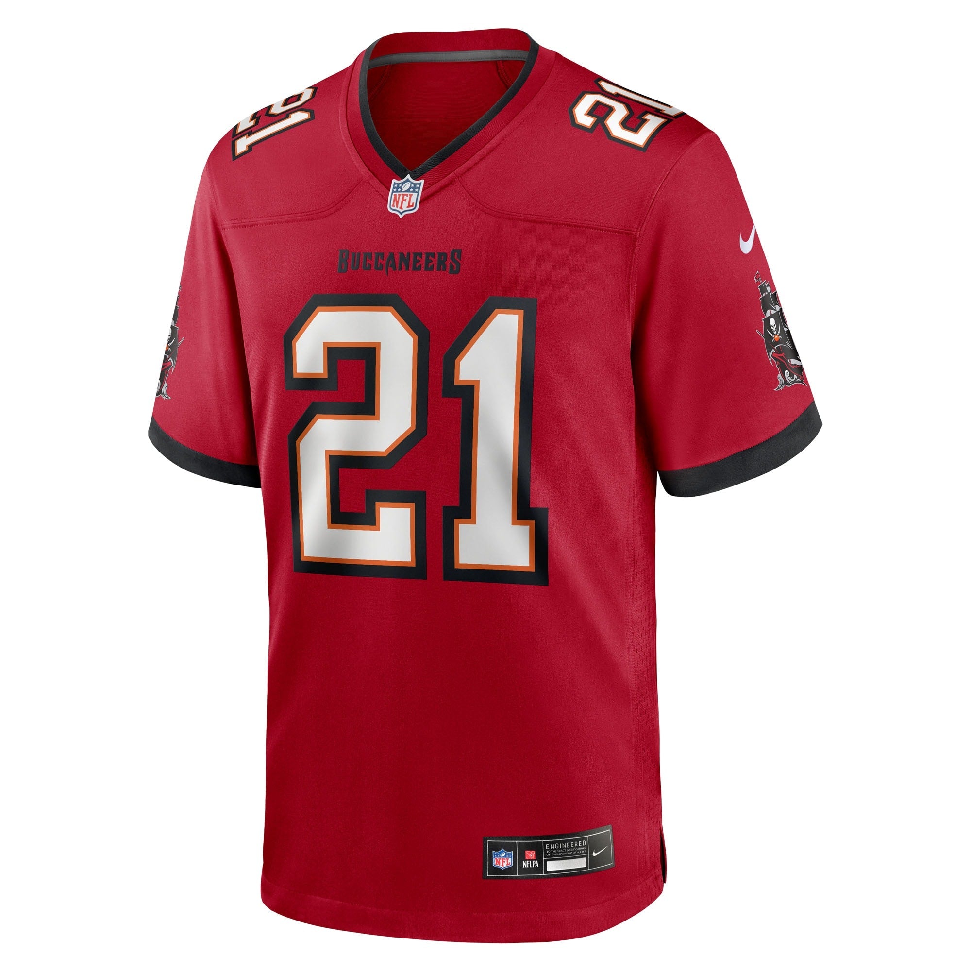Tampa Bay Buccaneers Benjamin Morrison Red Team Game Jersey