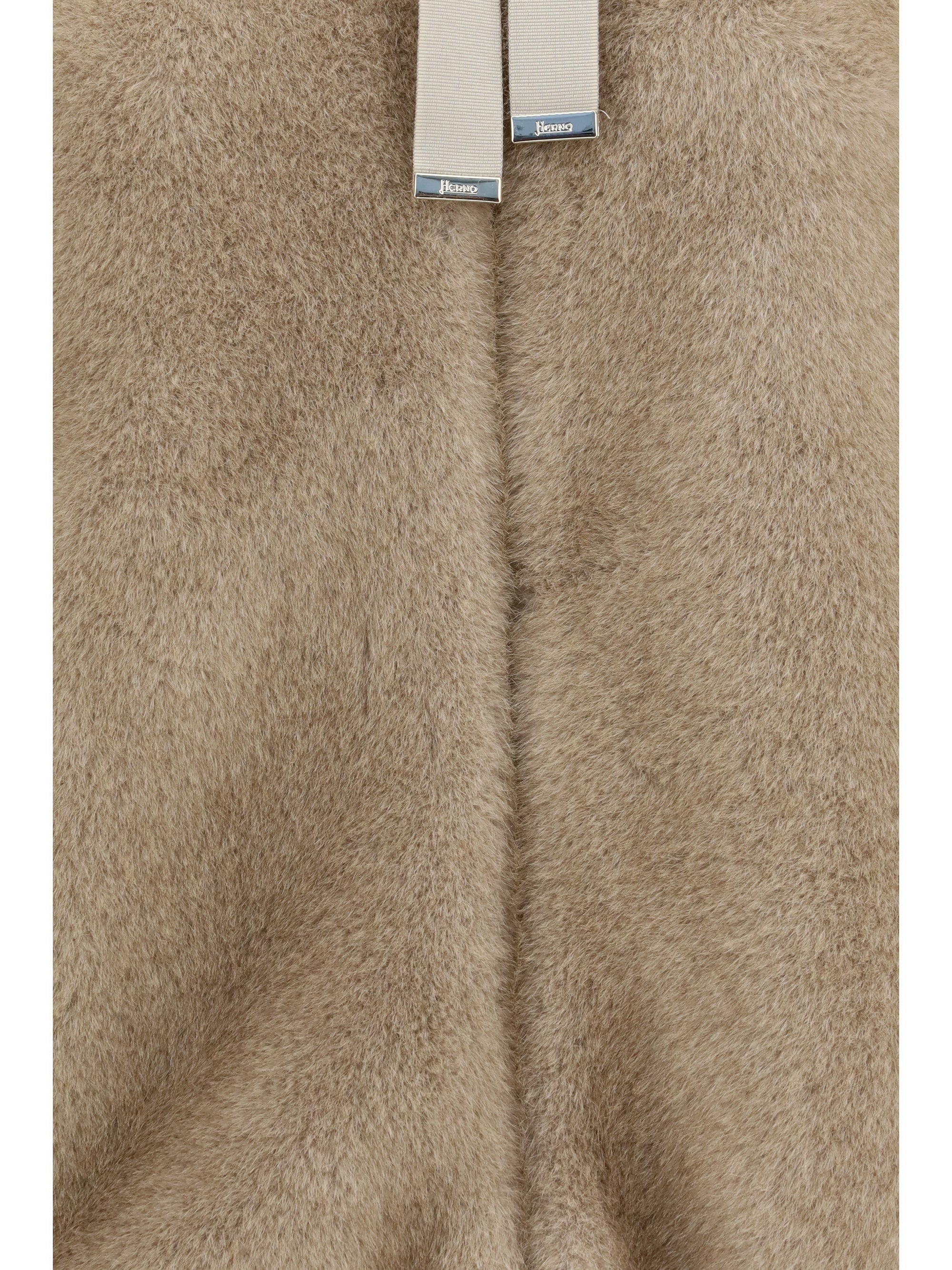 Herno Women Hooded Jacket In Eco-Fur