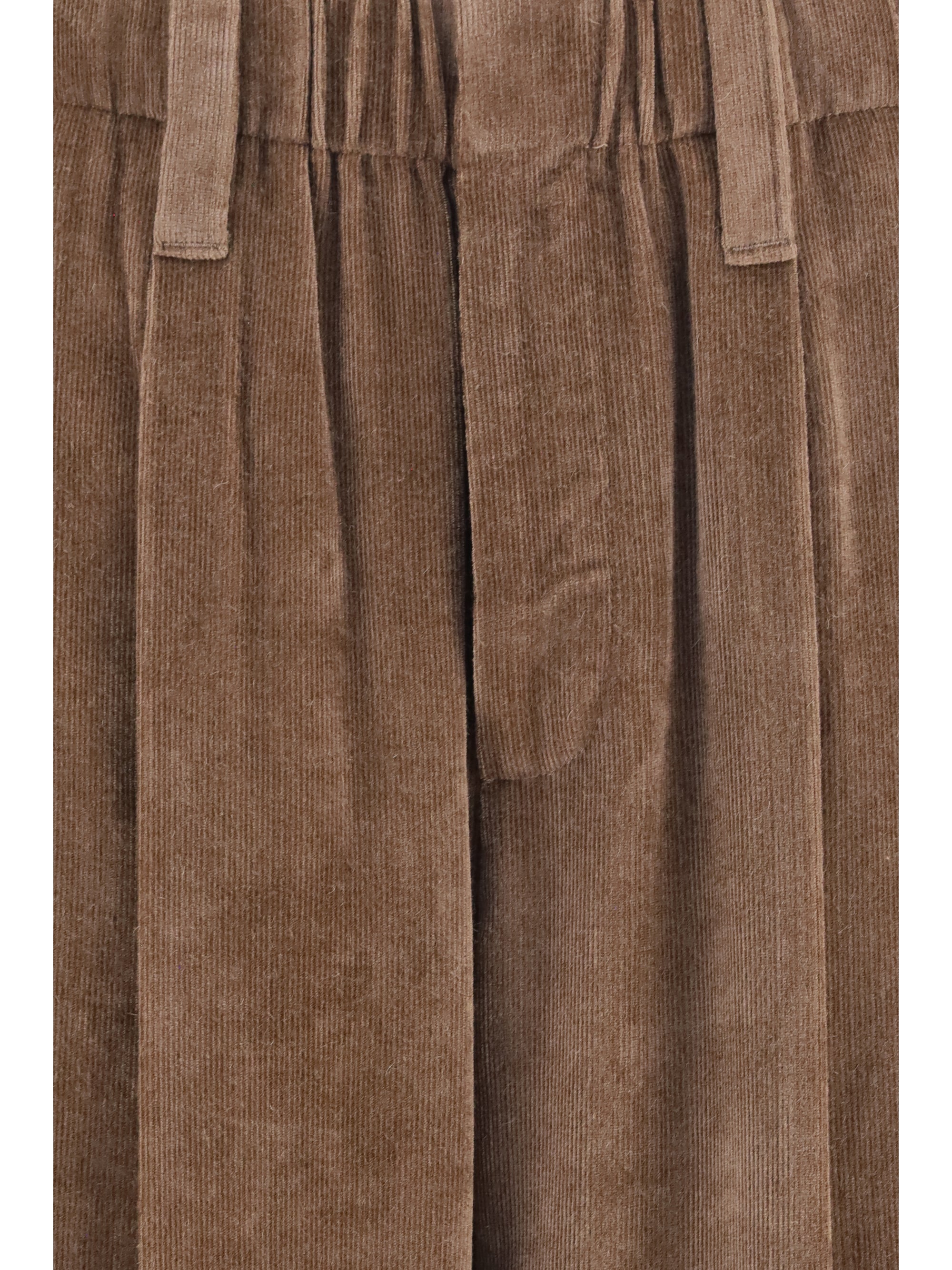 Brunello Cucinelli Women Elasticated Viscose And Cashmere Pants