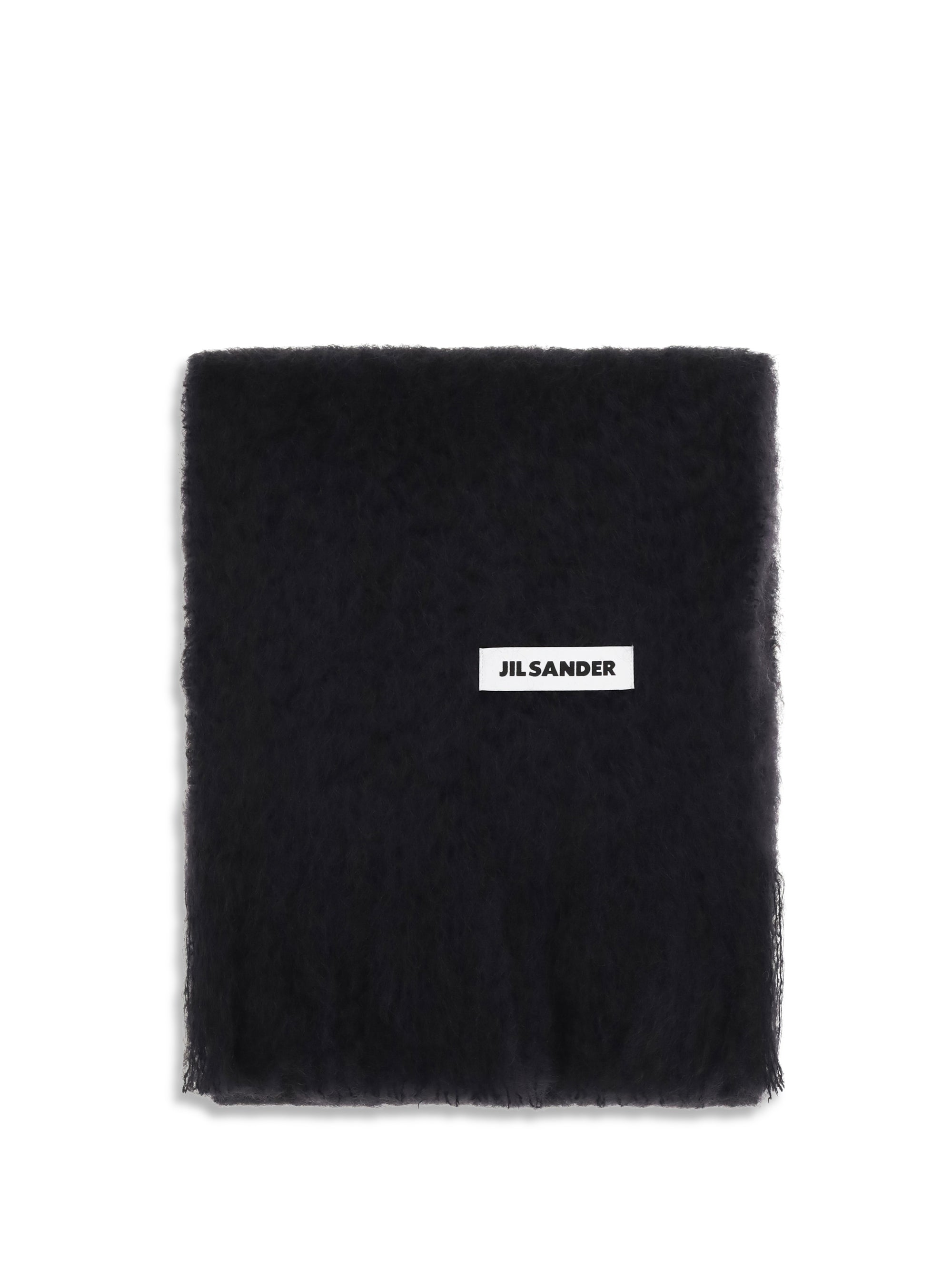 Jil Sander Women Wool Scarf With Logo