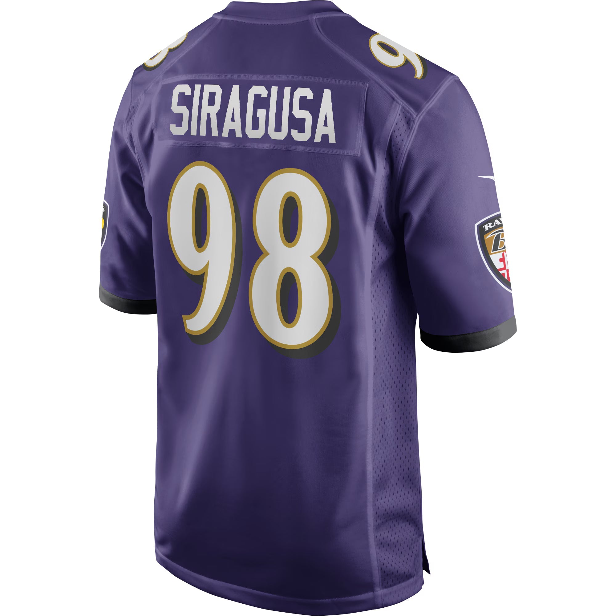 Baltimore Ravens Tony Siragusa Purple Game Retired Player Jersey