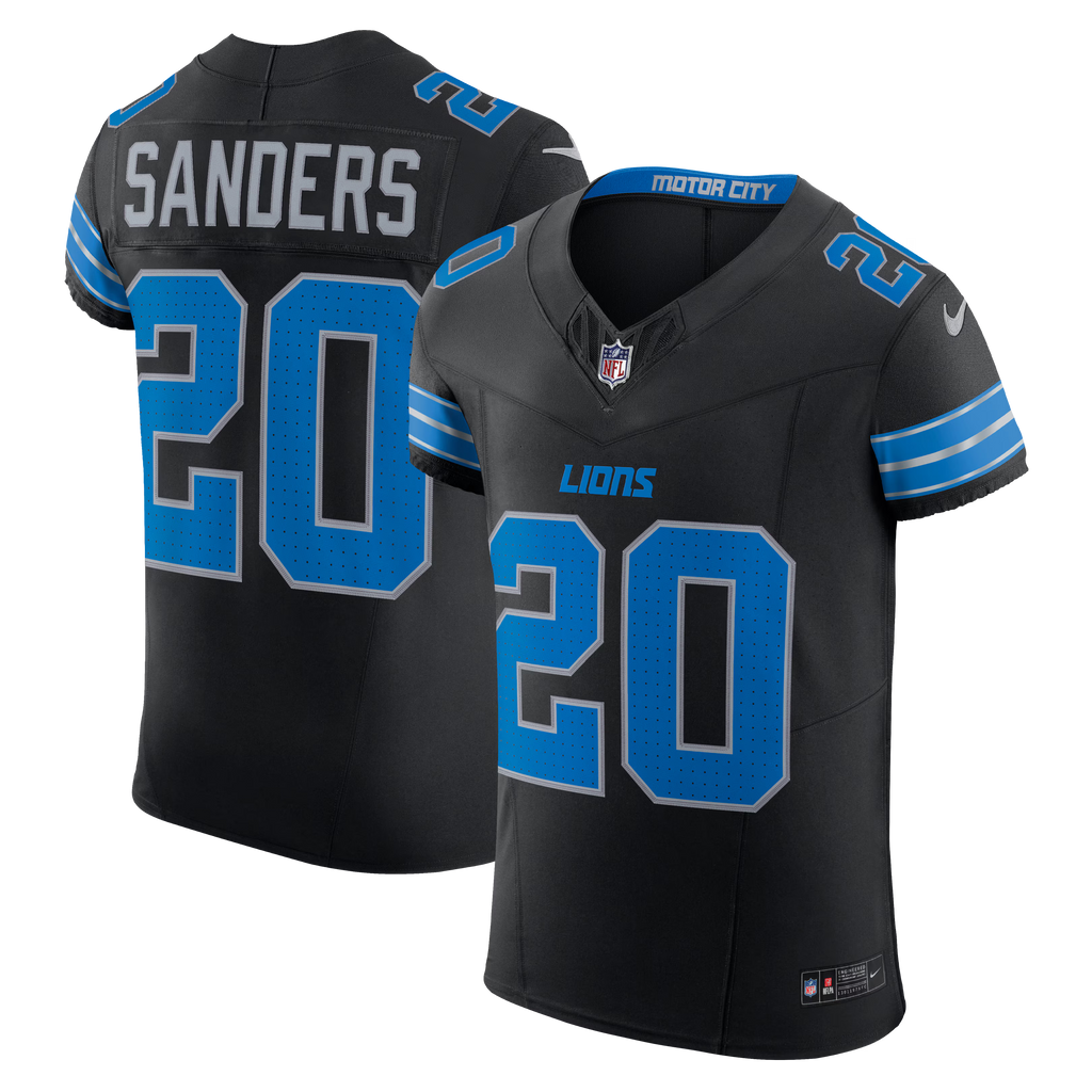 Detroit Lions Barry Sanders Black Alternate Vapor F.U.S.E. Elite Jersey