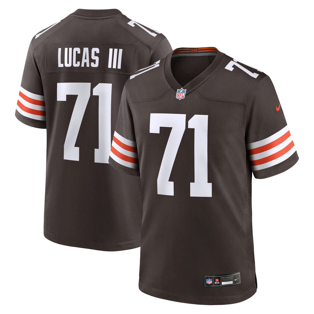 Cleveland Browns Cornelius Lucas Brown Team Game Jersey