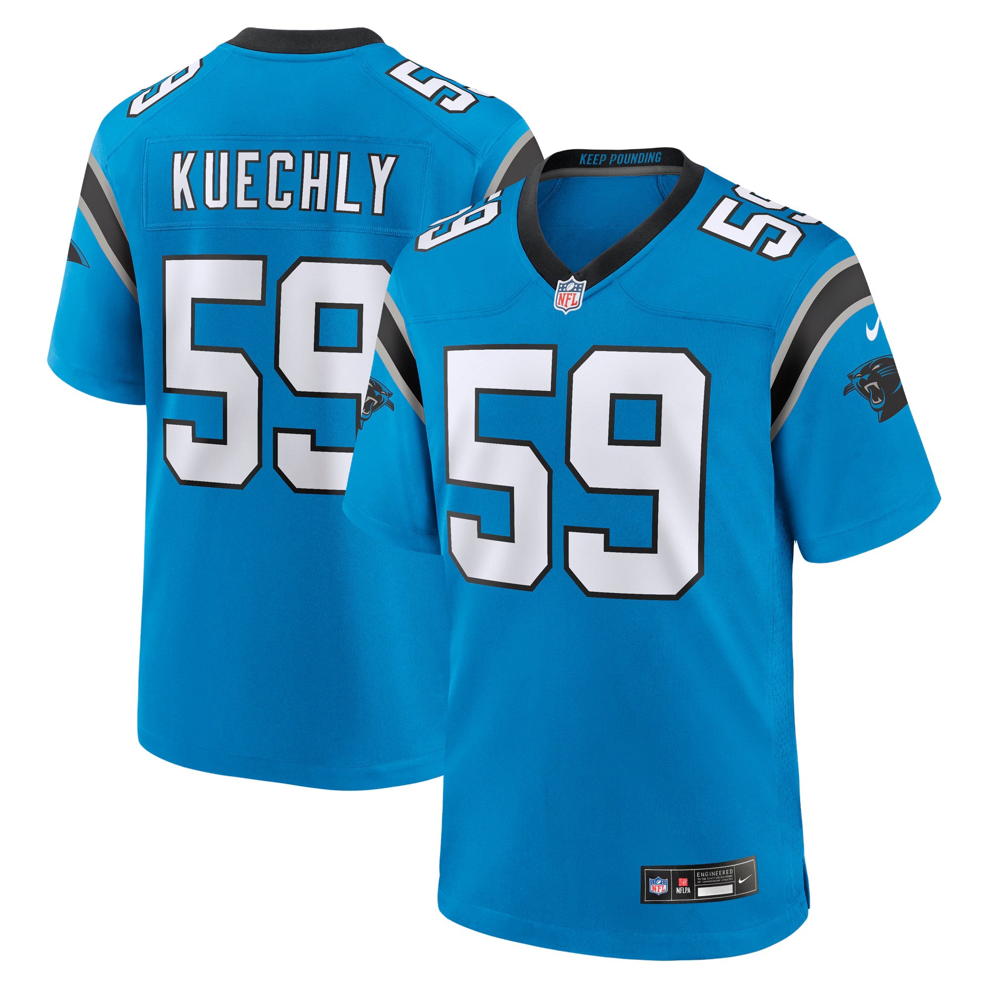 Carolina Panthers Luke Kuechly Blue Retired Player Alternate Game Jersey