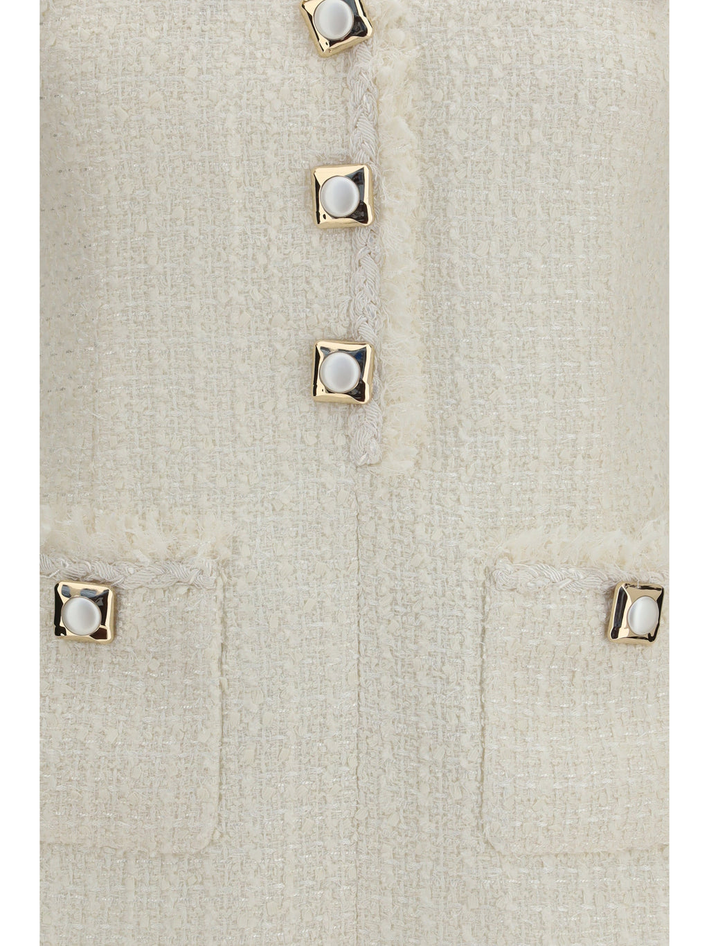 Self-Portrait Women Sleeveless Bouclé Mini Dress