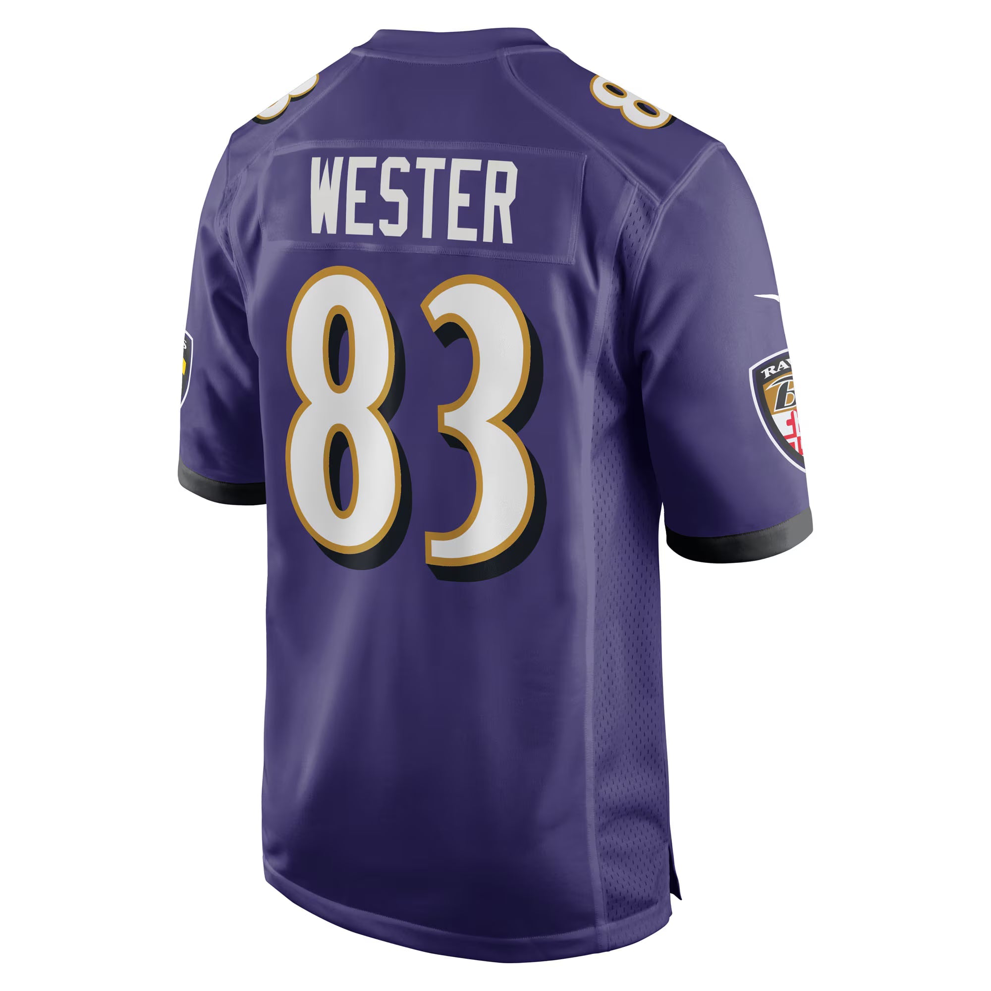 Baltimore Ravens LaJohntay Wester Purple Team Game Jersey