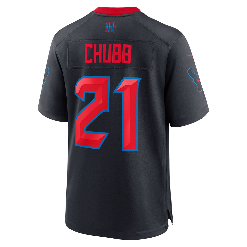 Houston Texans Nick Chubb Navy Alternate 2 Game Jersey