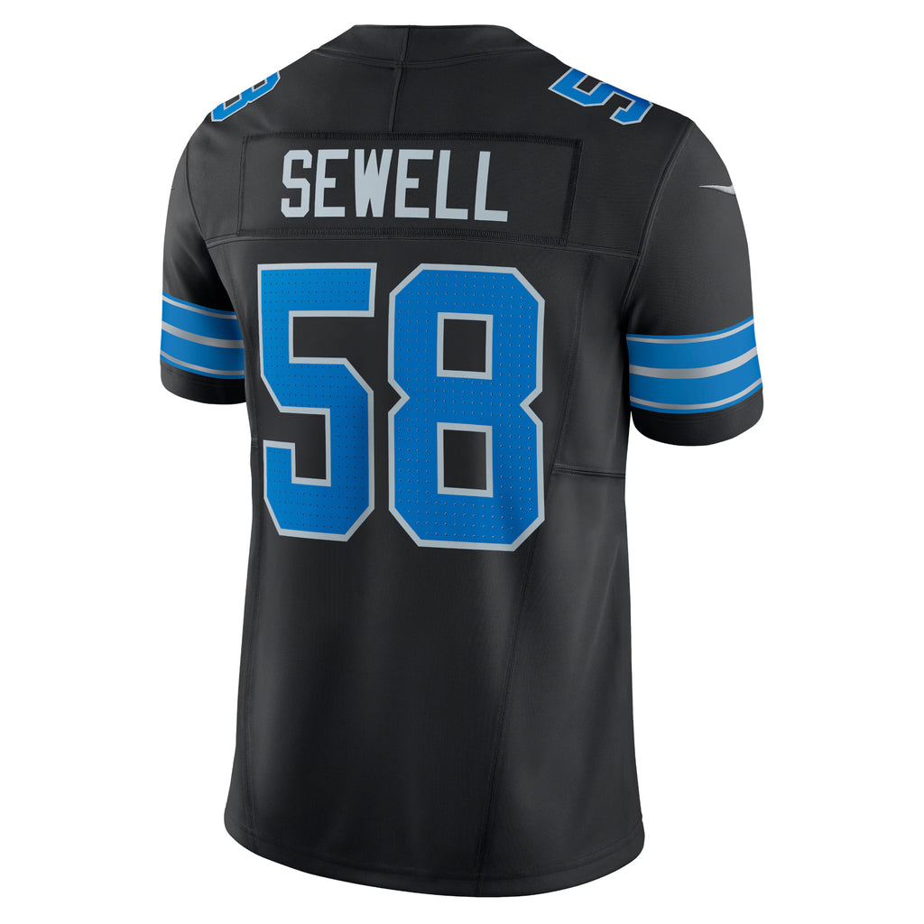 Detroit Lions Penei Sewell Black Vapor F.U.S.E. Alternate Limited Jersey