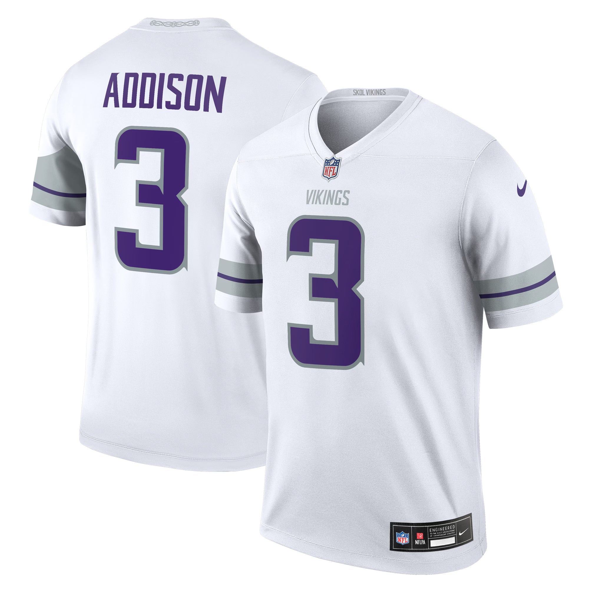 Minnesota Vikings Jordan Addison White Legend Player Performance Top