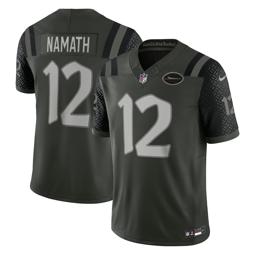 New York Jets Joe Namath Gotham Green 2025 Rivalries Collection Retired Player Limited Jersey