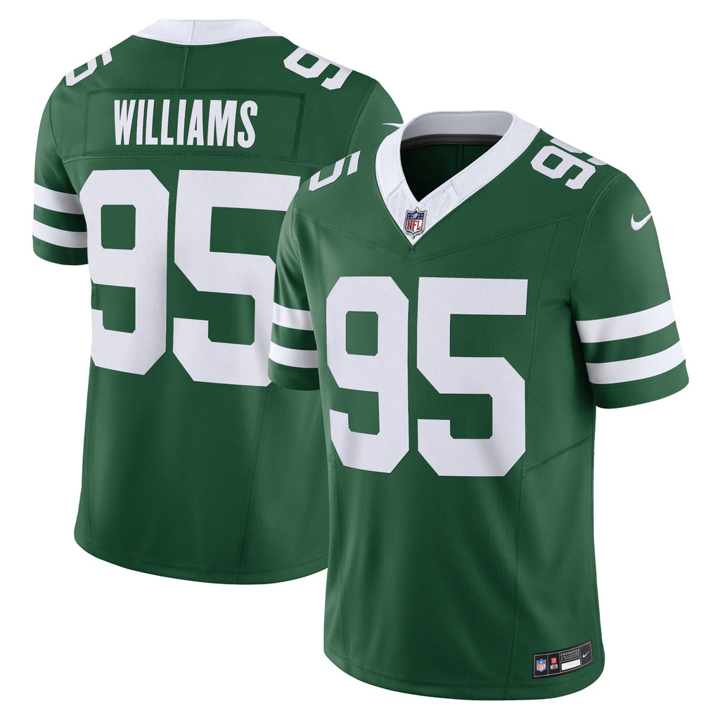 New York Jets Quinnen Williams Legacy Green Vapor F.U.S.E. Limited Jersey