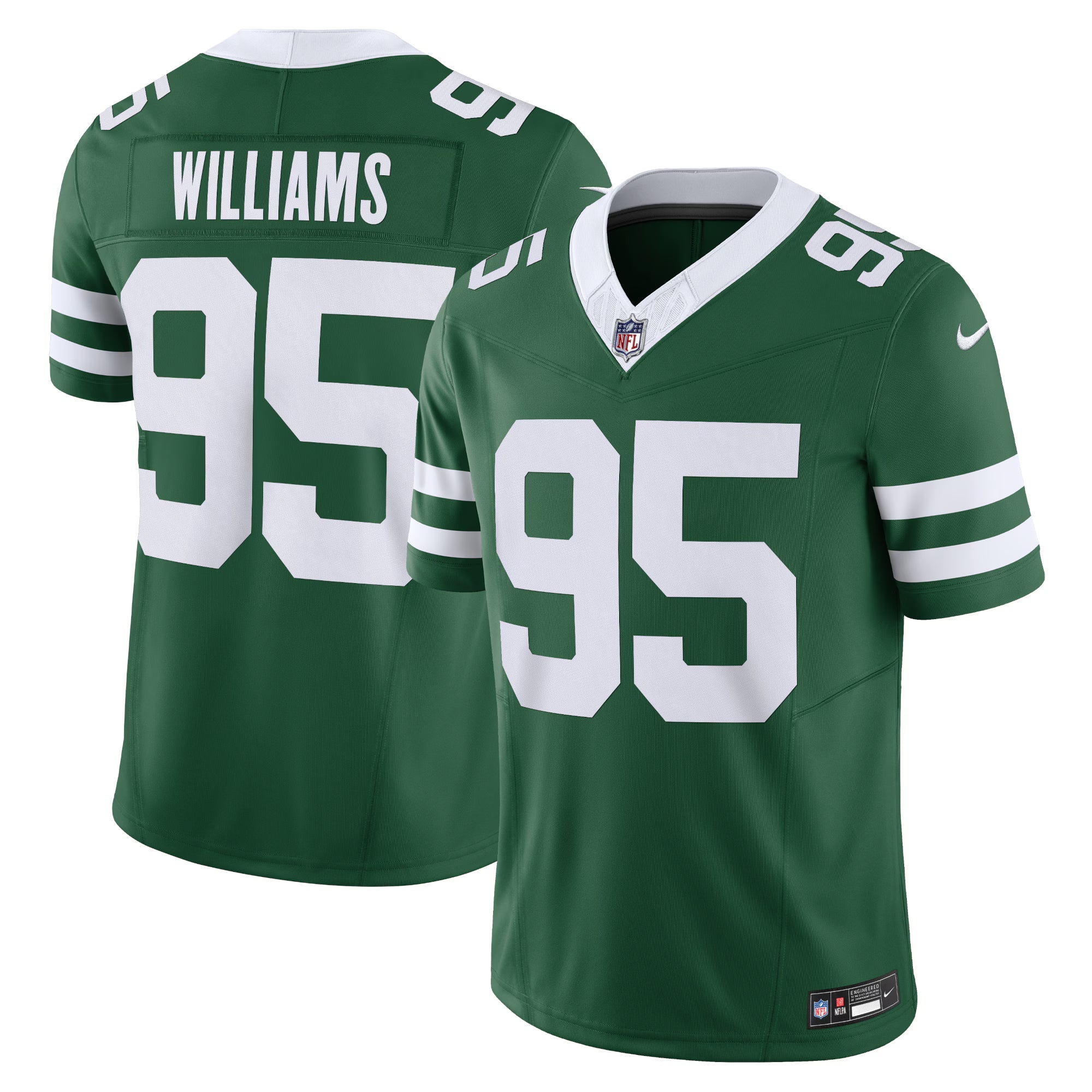 New York Jets Quinnen Williams Legacy Green Vapor F.U.S.E. Limited Jersey