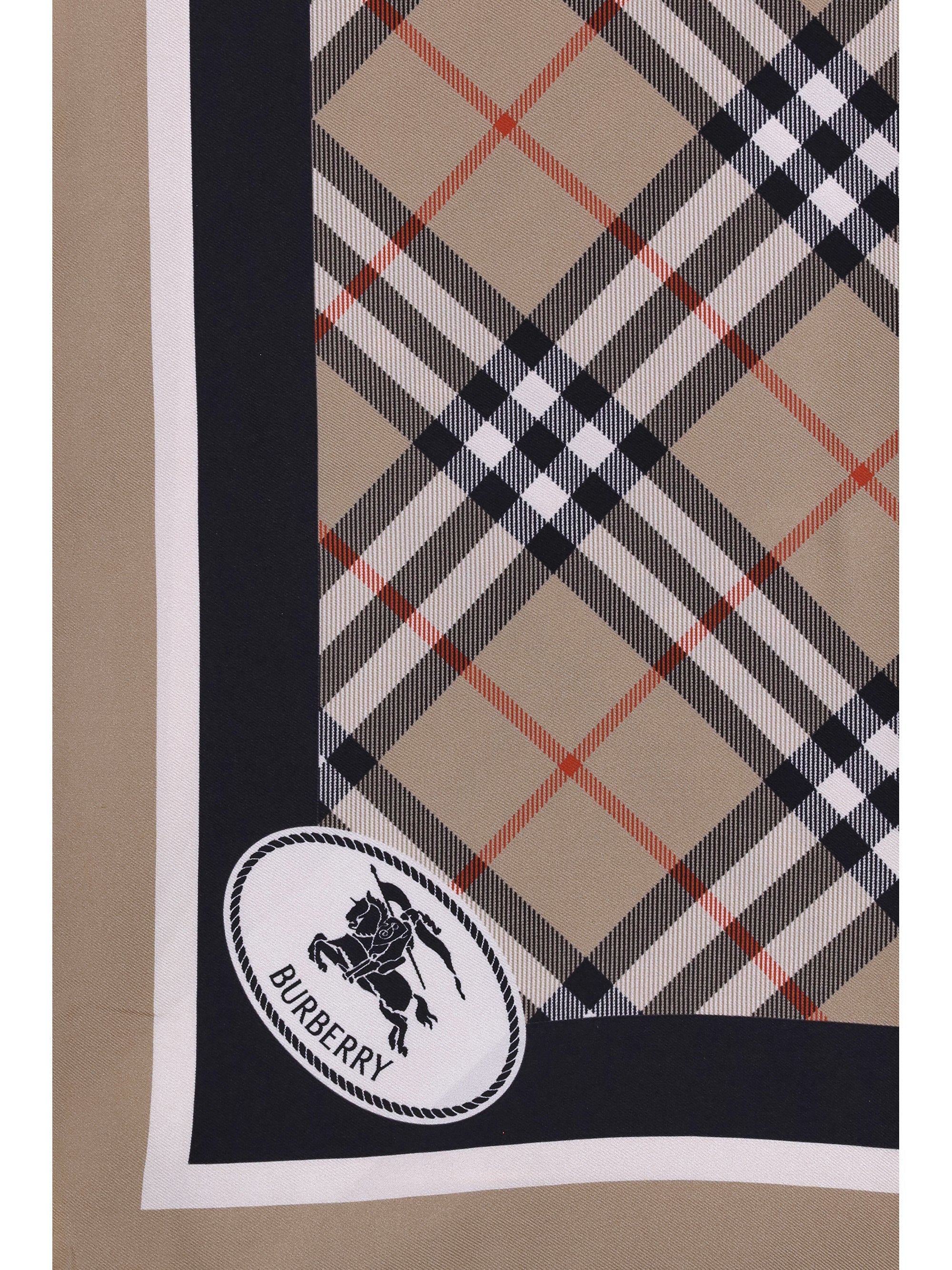 Burberry Women Silk Check Scarf