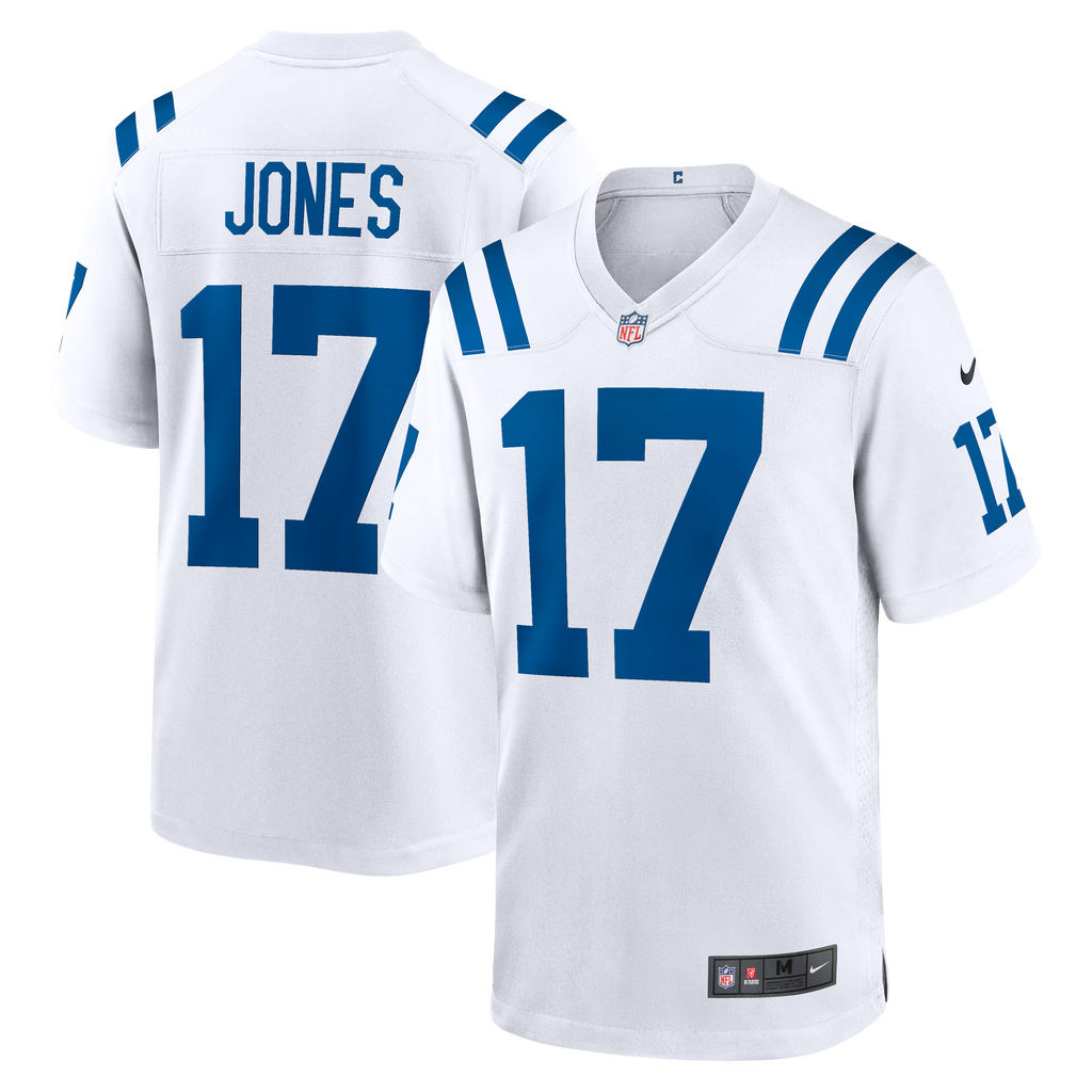 Indianapolis Colts Daniel Jones White Game Jersey