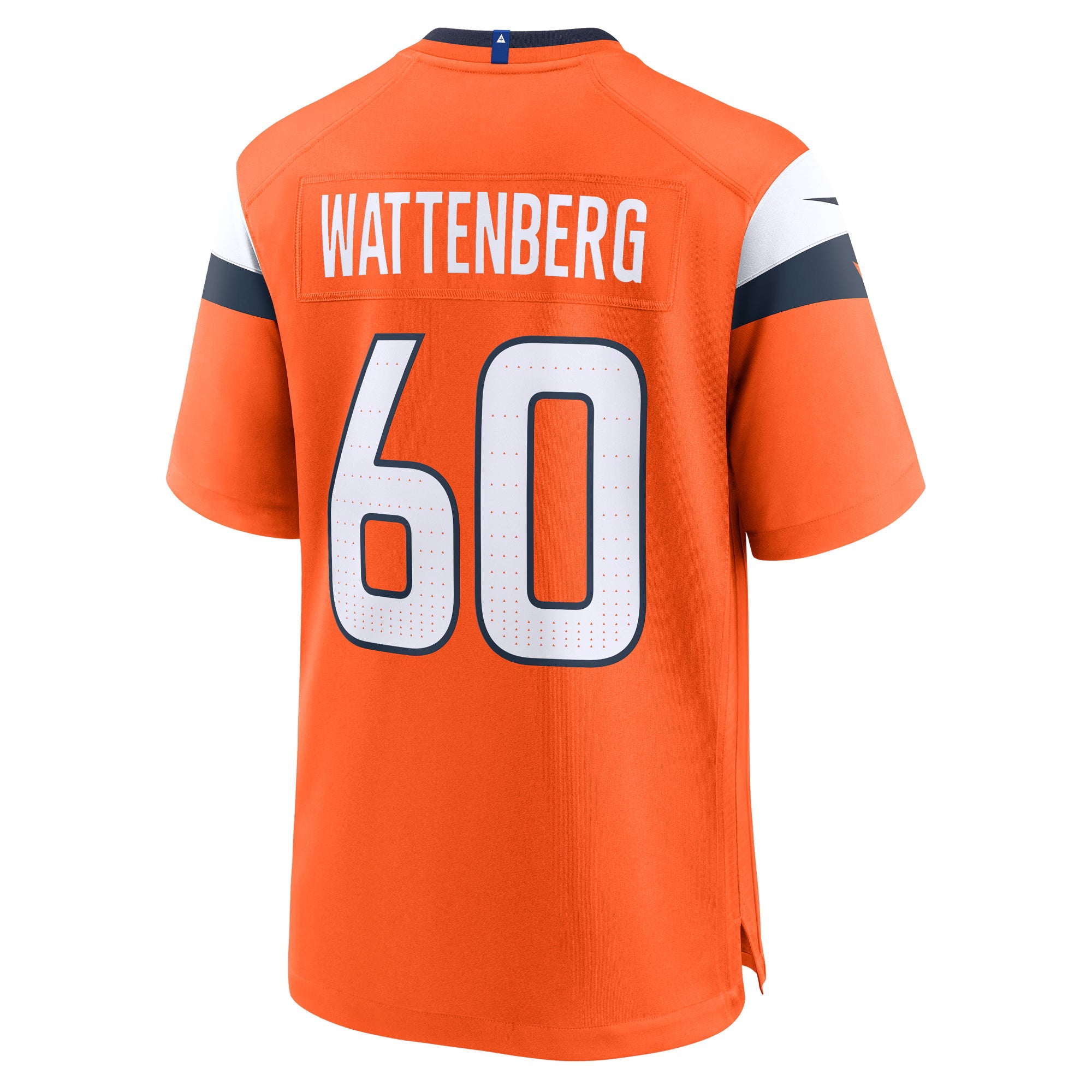 Denver Broncos Luke Wattenberg Orange Team Game Jersey