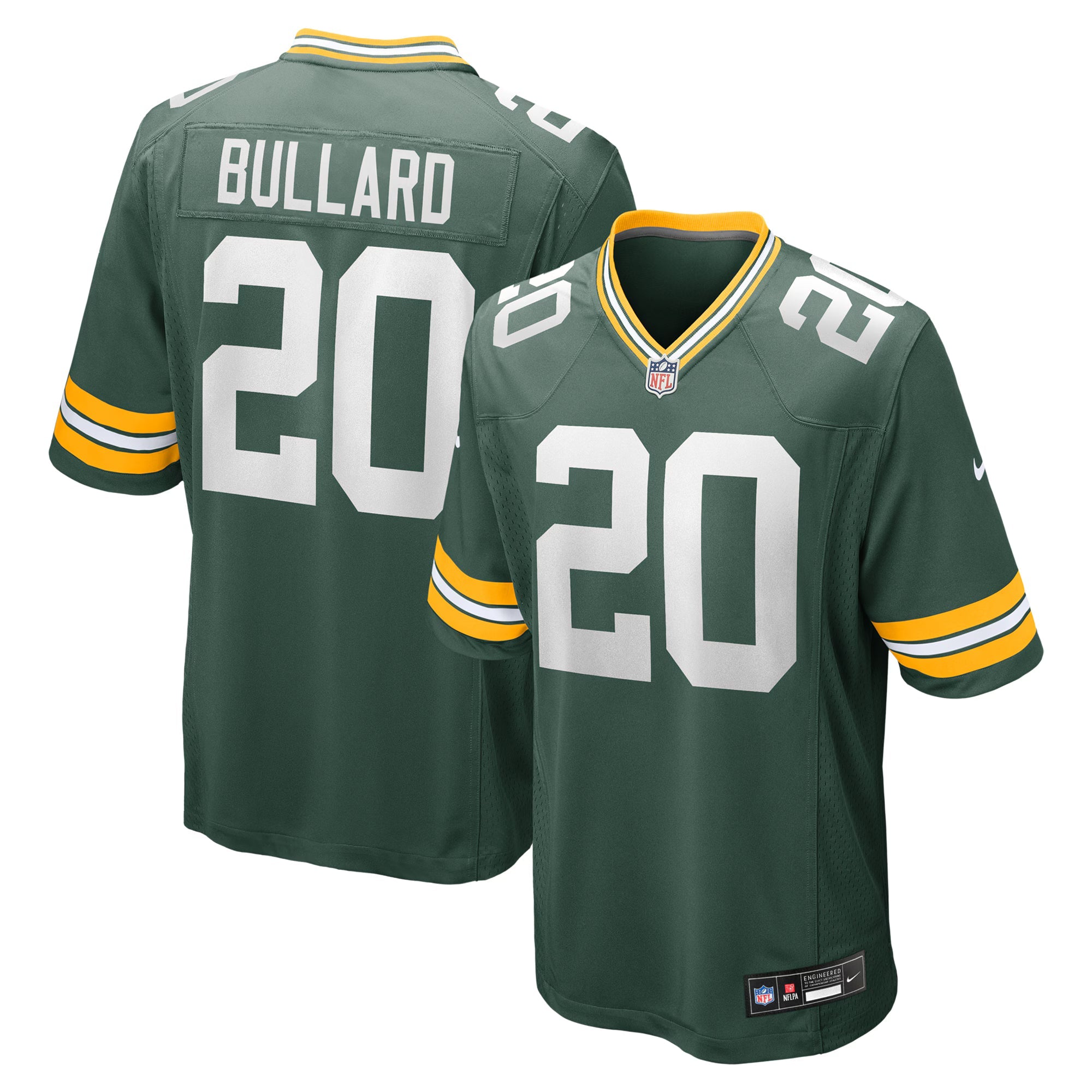 Green Bay Packers Javon Bullard Green Game Jersey
